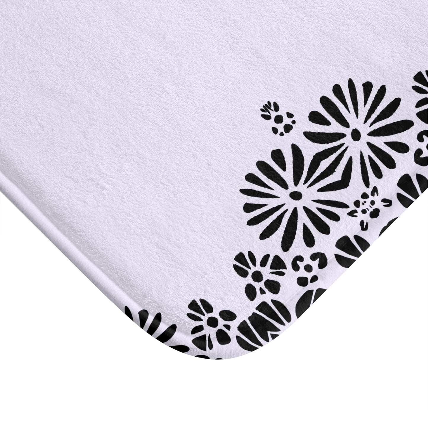 Floral Elegance Bath Mat - Chic Bathroom Decor, Home Spa Essentials, Gift for Her, Modern Design, Cozy Comfort