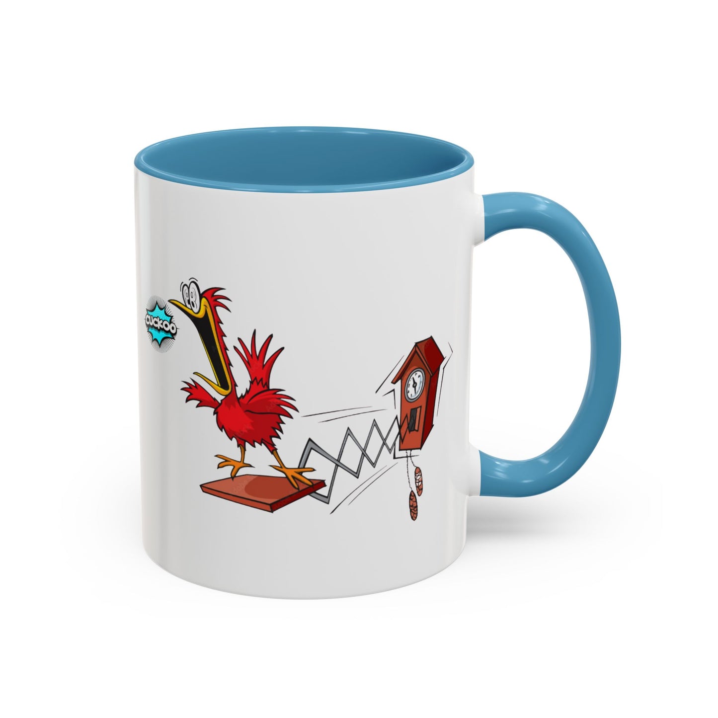 Whimsical Cuckoo Coffee Mug, Fun Gift for Bird Lovers