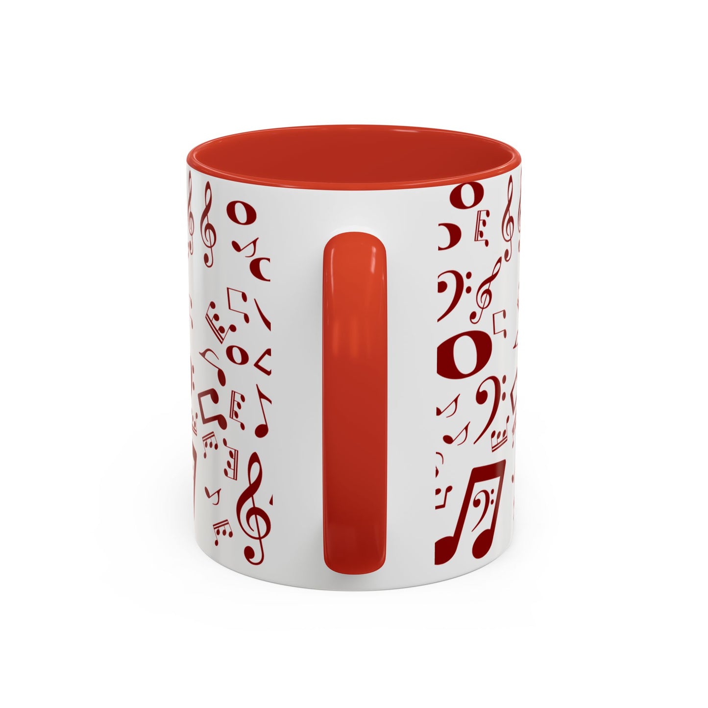 Accent Coffee Mug (11, 15oz) - Musical Notes