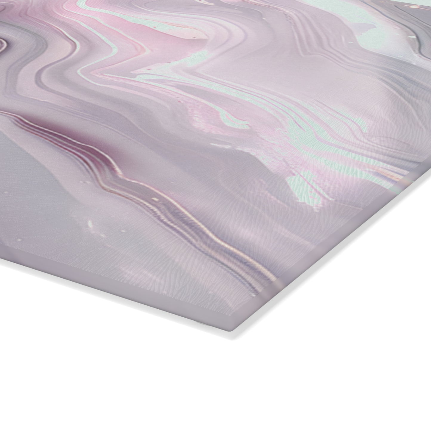 Elegant Floral Glass Cutting Board, Kitchen Decor, Gift for Chef