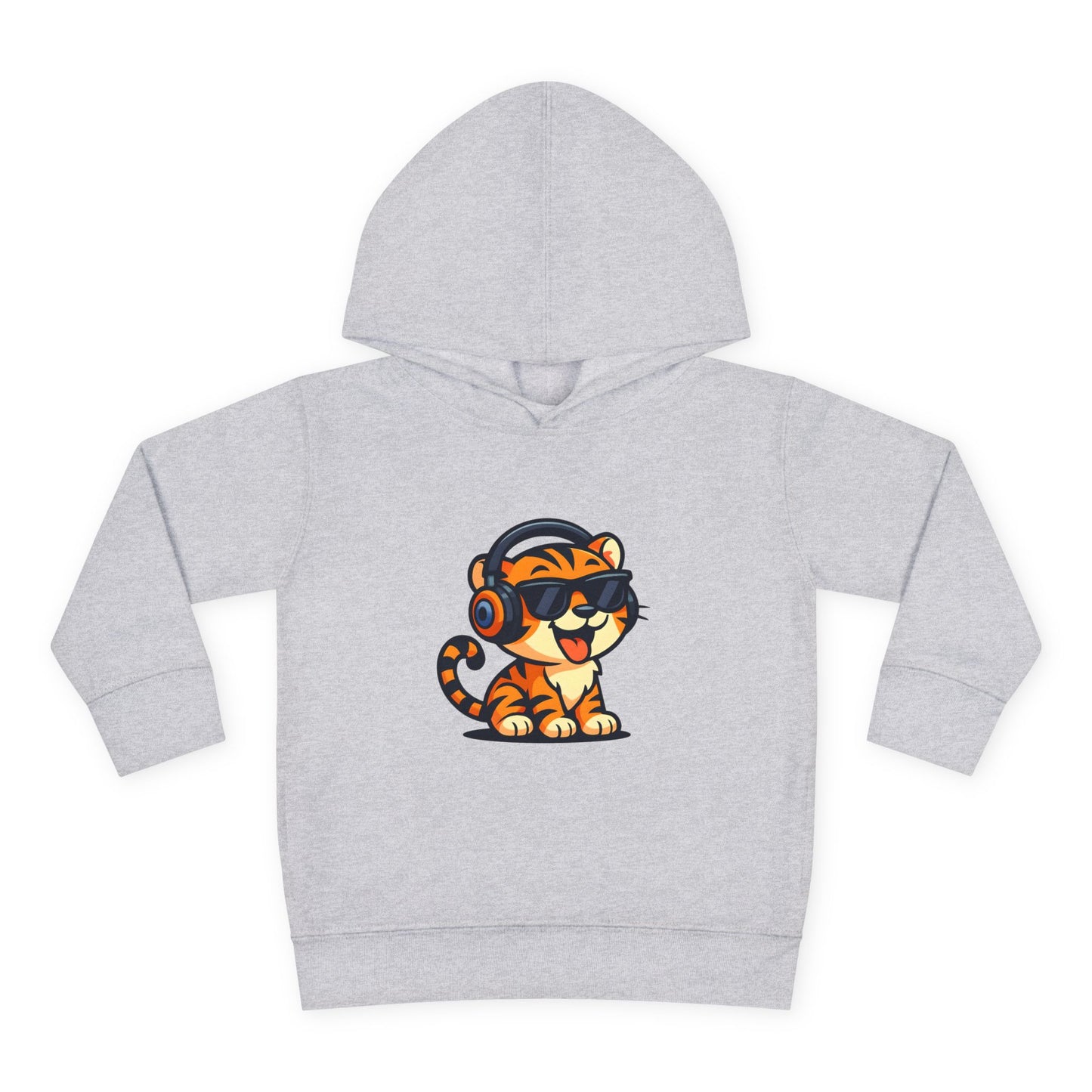 Toddler Cool Cat Fleece Hoodie - Fun Kids Apparel for Playtime, Birthday Gift, Nursery, Casual Wear, Music Lovers