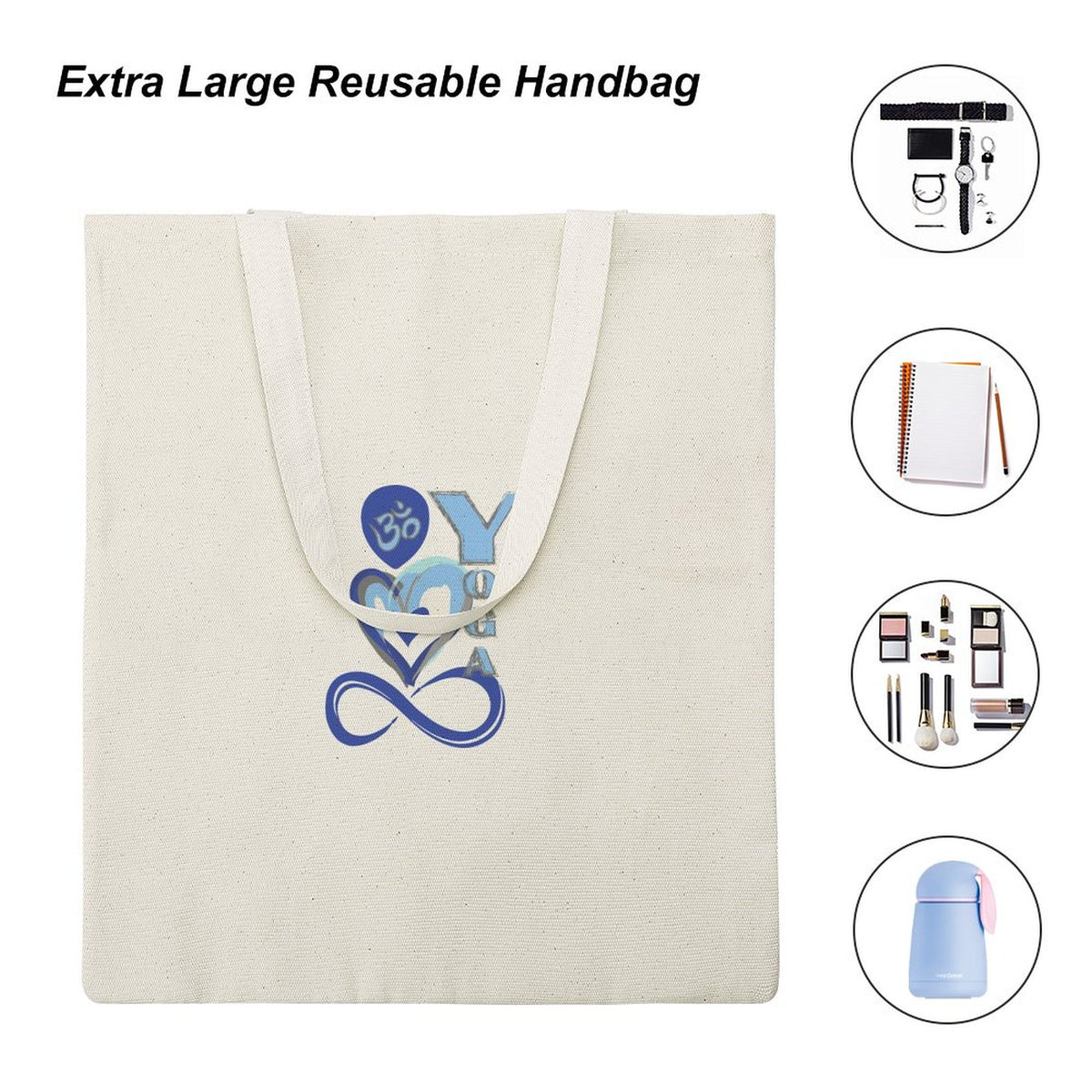 Canvas Tote Bag-13.4"x15.8"/34x40cm