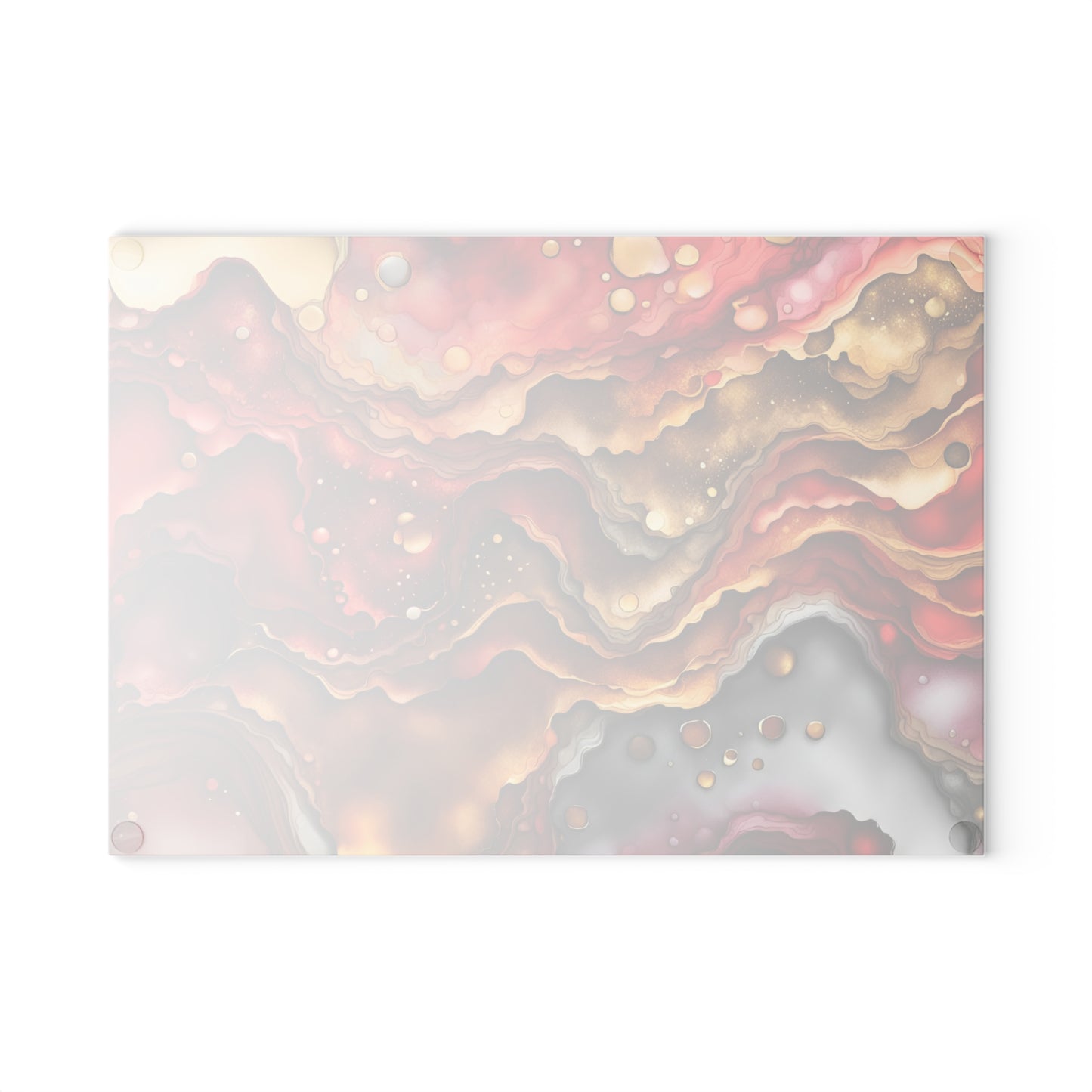 Elegant Resin-Inspired Glass Cutting Board - Perfect for Entertaining, Housewarming Gift, Kitchen Décor, Wedding Gift, Charcuterie Board