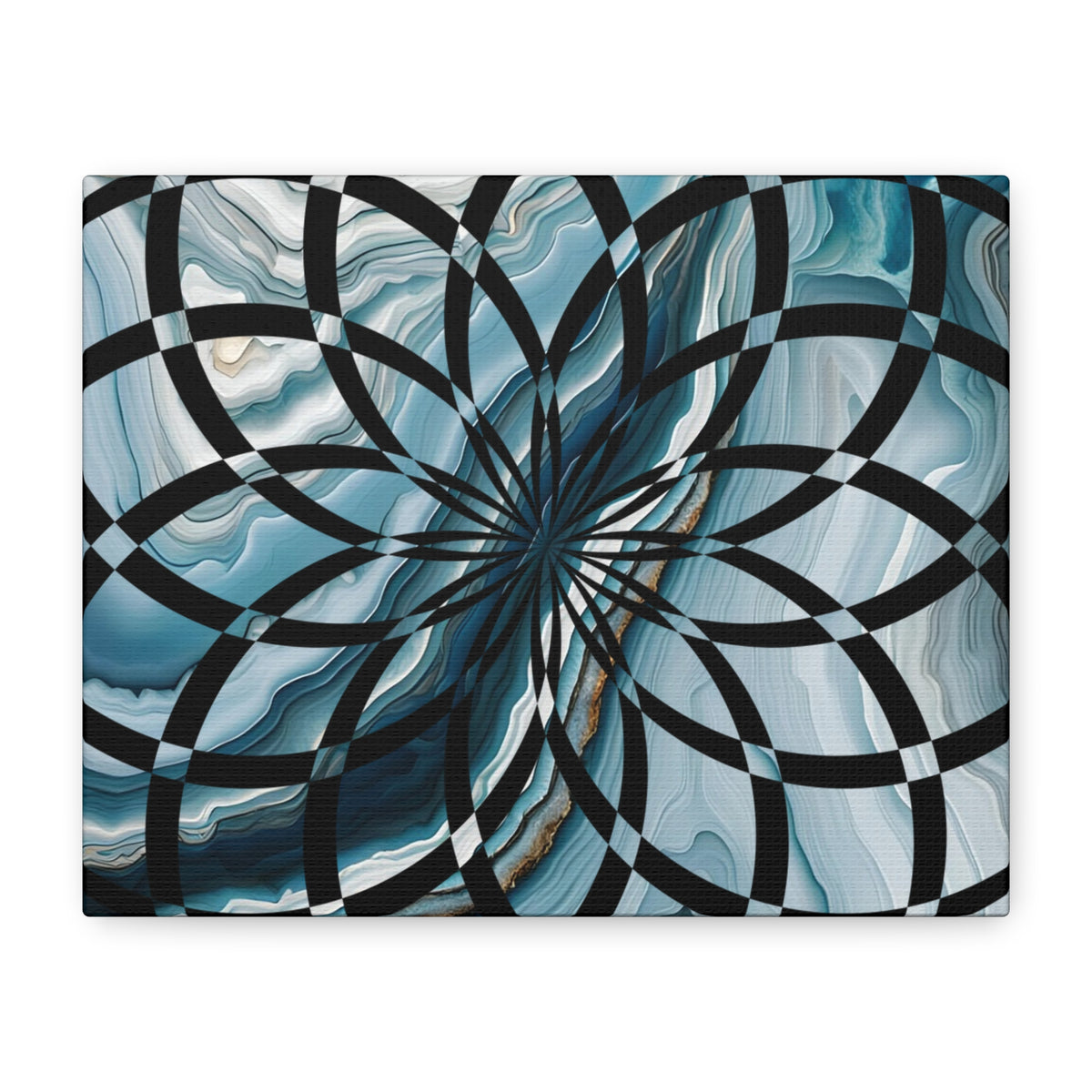 Abstract Geometric Art Canvas Print, Modern Wall