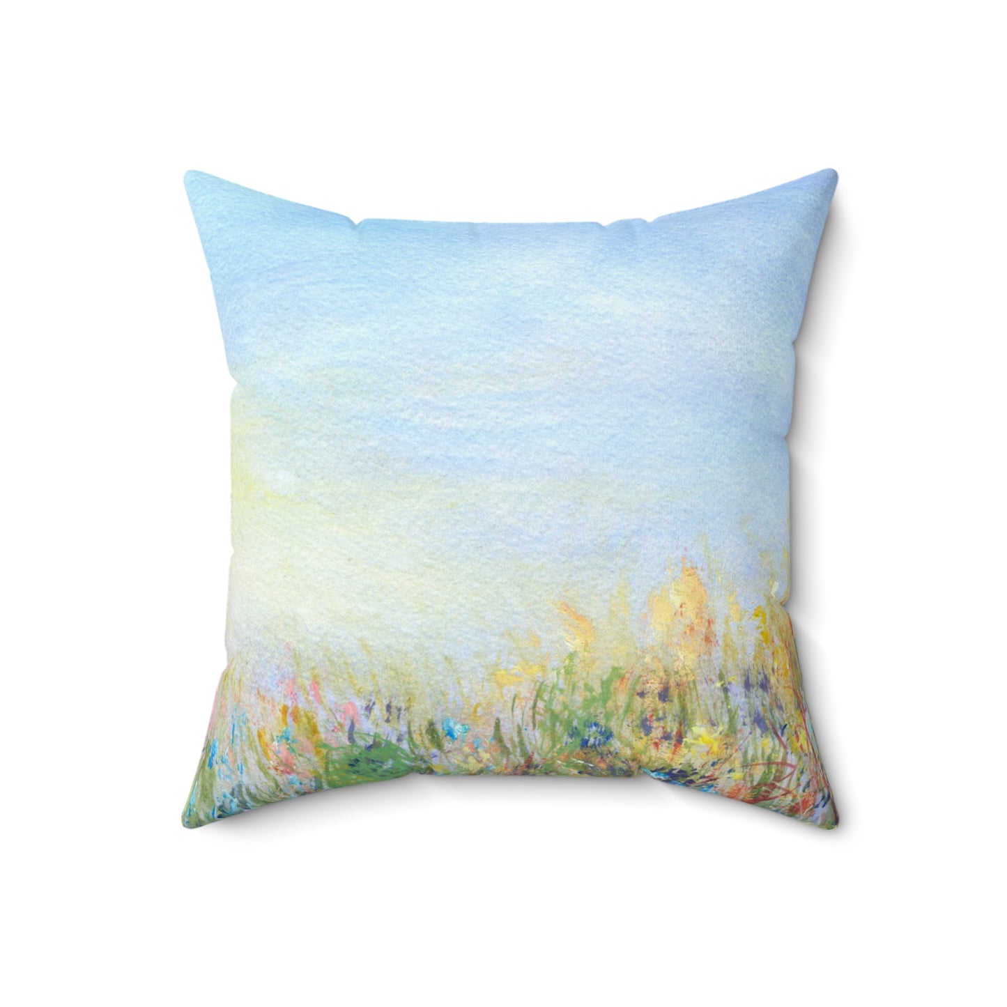 Spun Polyester Square Pillow Wildflowers