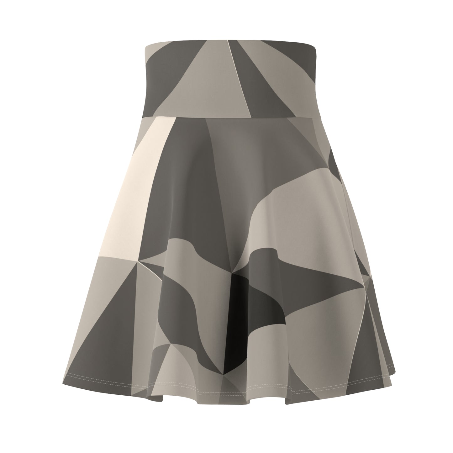 Stylish Women's Skater Skirt, Trendy AOP Fashion, Perfect for Parties & Casual Days, Geometric Print, Unique Apparel
