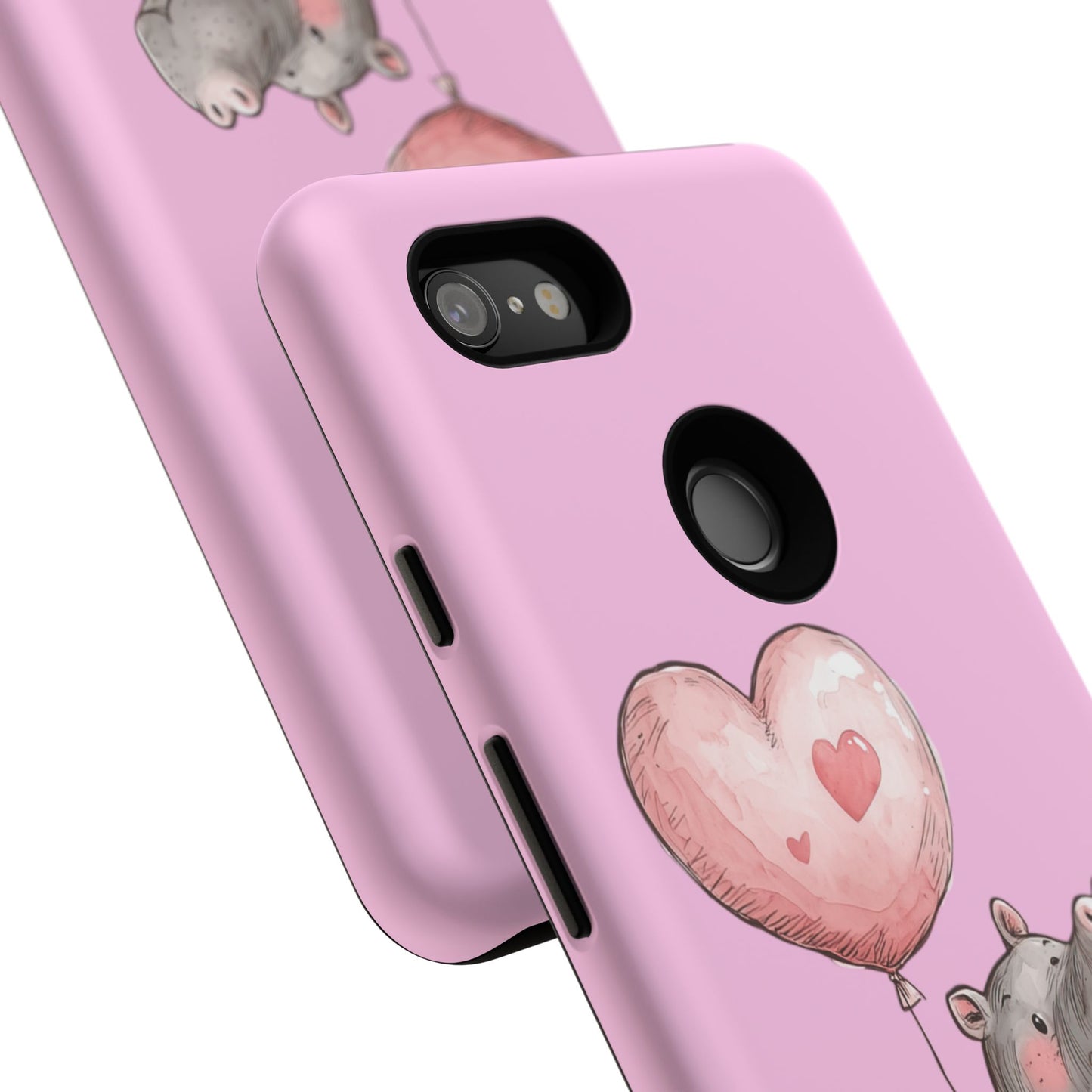 Cute Hippo Phone Case | Good Vibes, Gift for Friends, Cute Phone Accessories, Animal Lover Gift, Happy Phone Cover