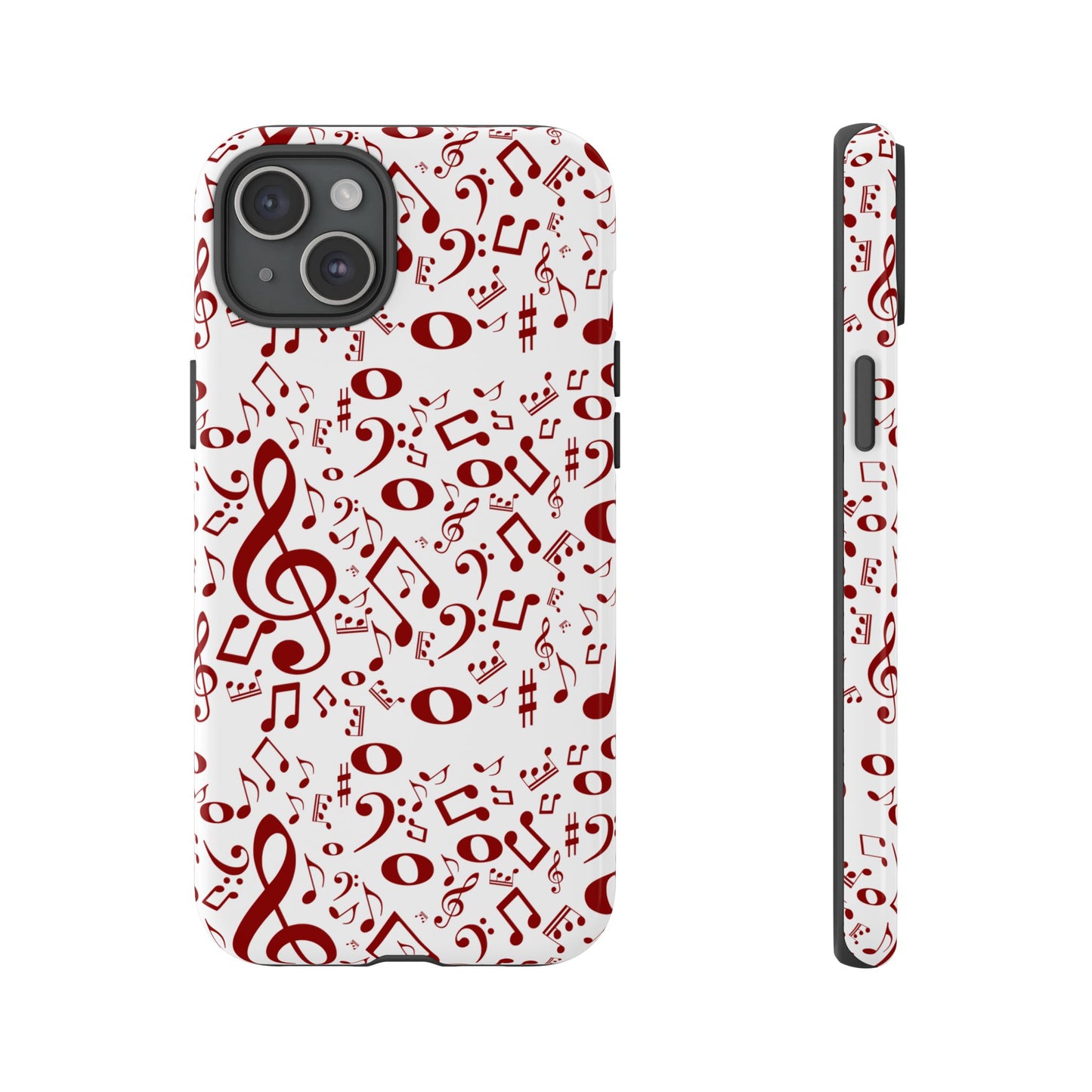 Musical Note Phone Case, Tough iPhone Cover, Gift for Musicians, Customizable, Music Lover's Accessory, Durable Phone Protection