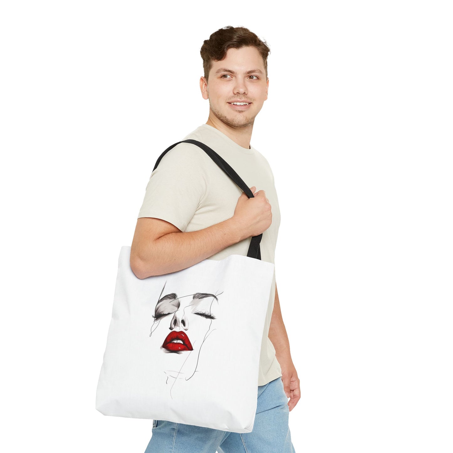 Chic Art Tote Bag, Fashion Tote, Stylish Handbag, Unique Gift, Art Lover’s Bag, Everyday Essentials, Casual Accessory