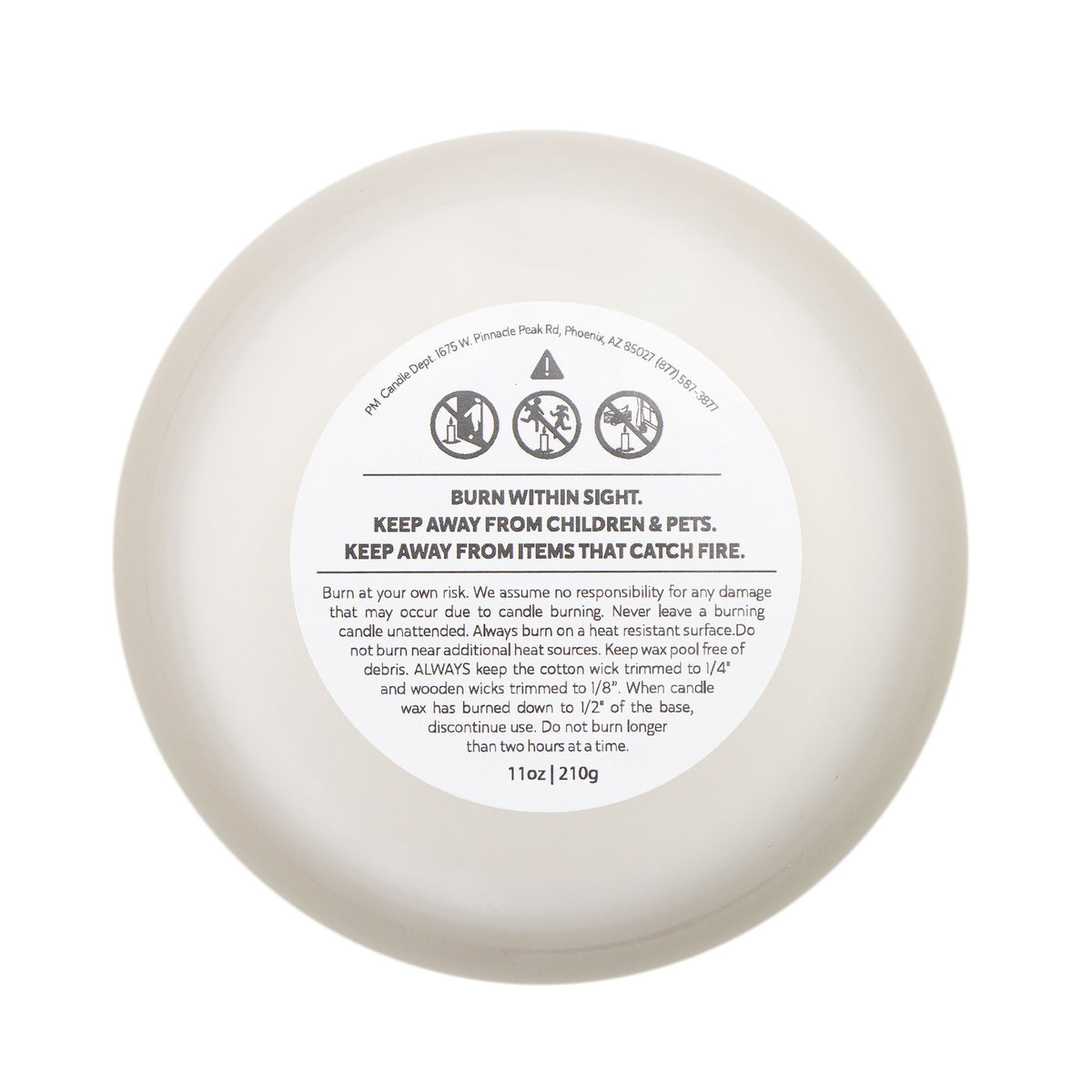 Hummingbird Duo Frosted Glass Candle — 11oz Decorative Scented Candle