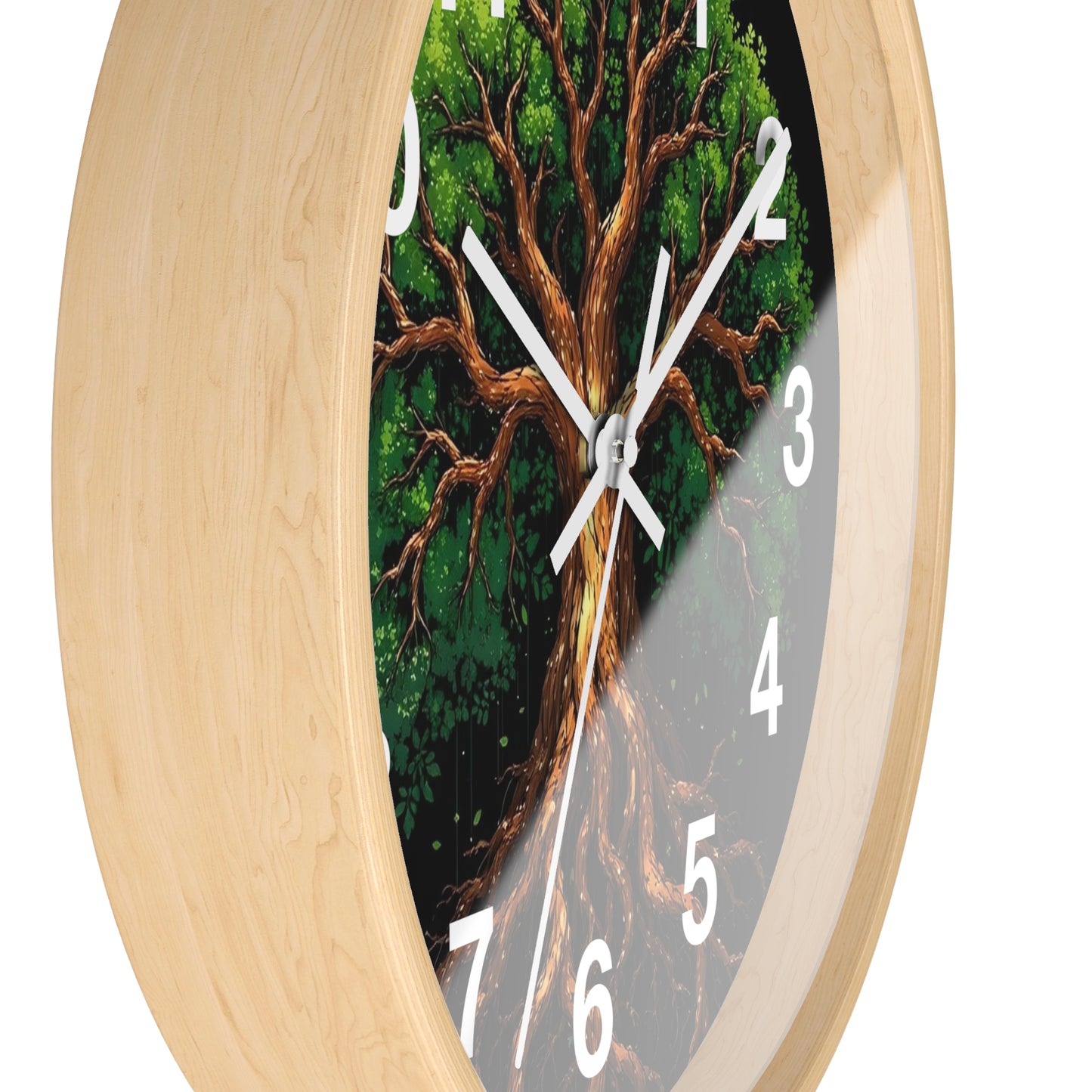 Nature-Inspired Tree Wall Clock, Home Decor, Eco-Friendly Gift, Rustic Aesthetic, Unique Timepiece, Woodland Theme