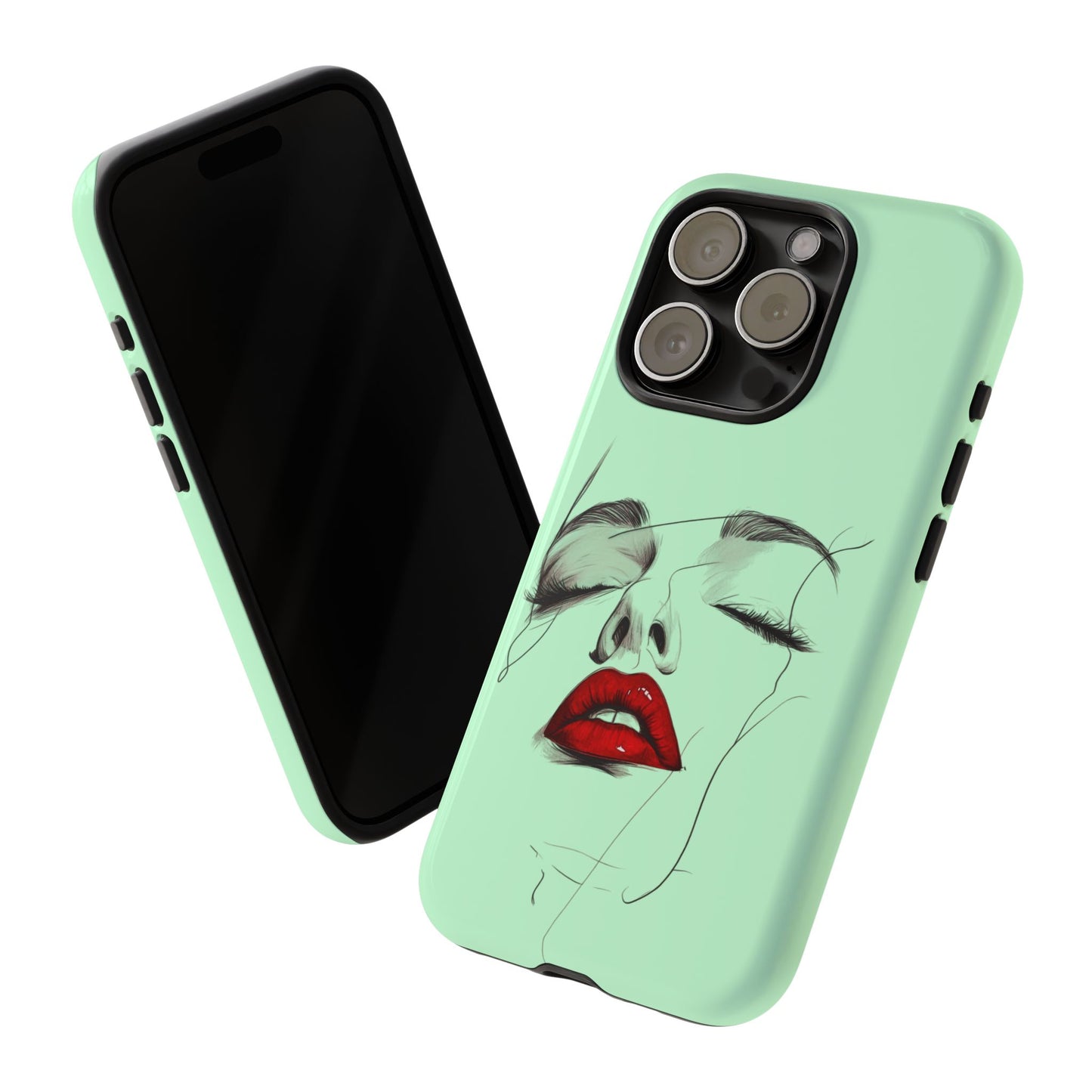 Stylish Phone Case, Artistic Phone Cover, Trendy Tech Accessory, Unique Cell Phone Protector, Gift for Her, Modern Aesthetic