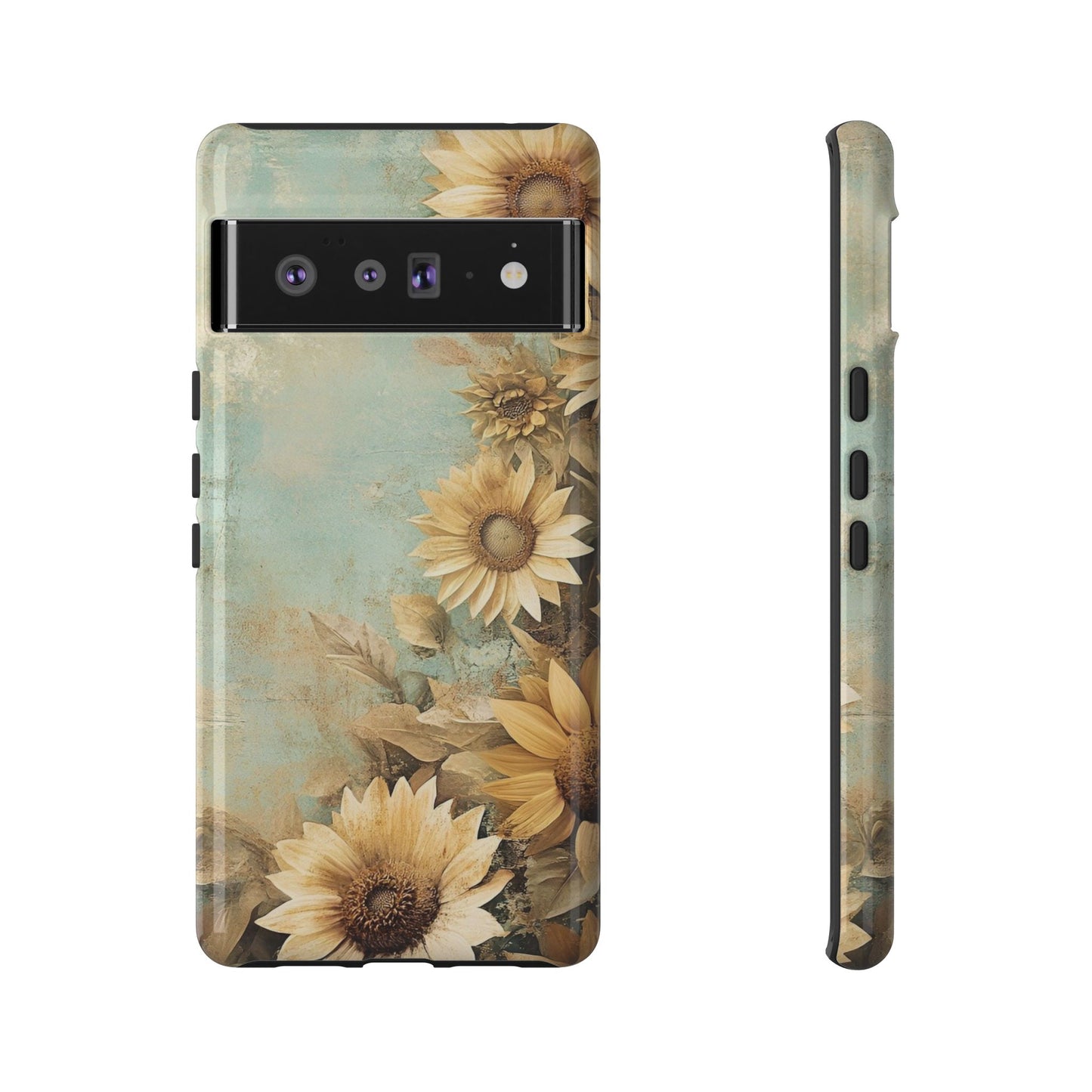 Sunflower Phone Case, Tough Shell Floral Cover, Nature Inspired Gift, Durable Protective Case, Perfect for Spring and Summer