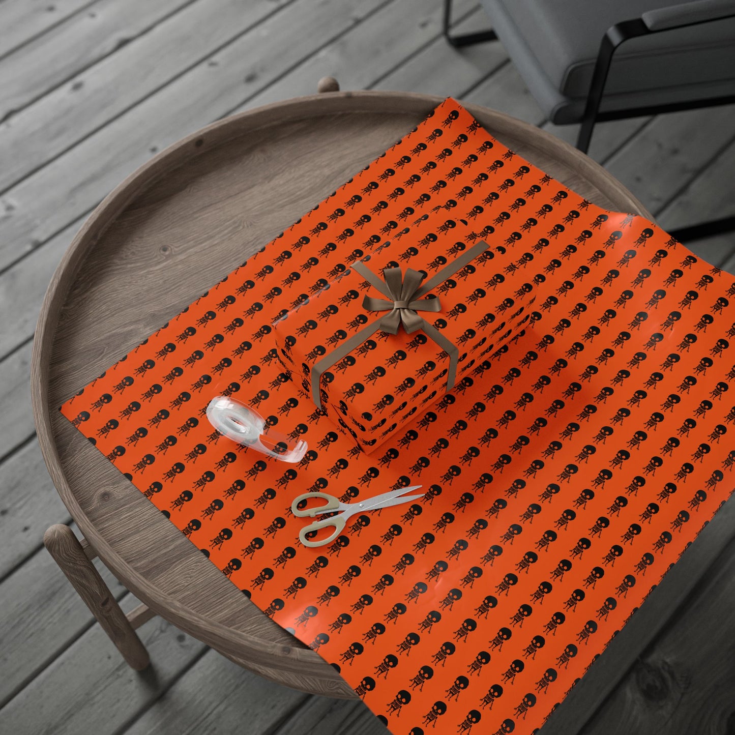 Spooky Halloween Wrapping Paper, Festive Gift Wrap, Pumpkin Design, Halloween Party Supplies, Unique Gift Wrap Ideas