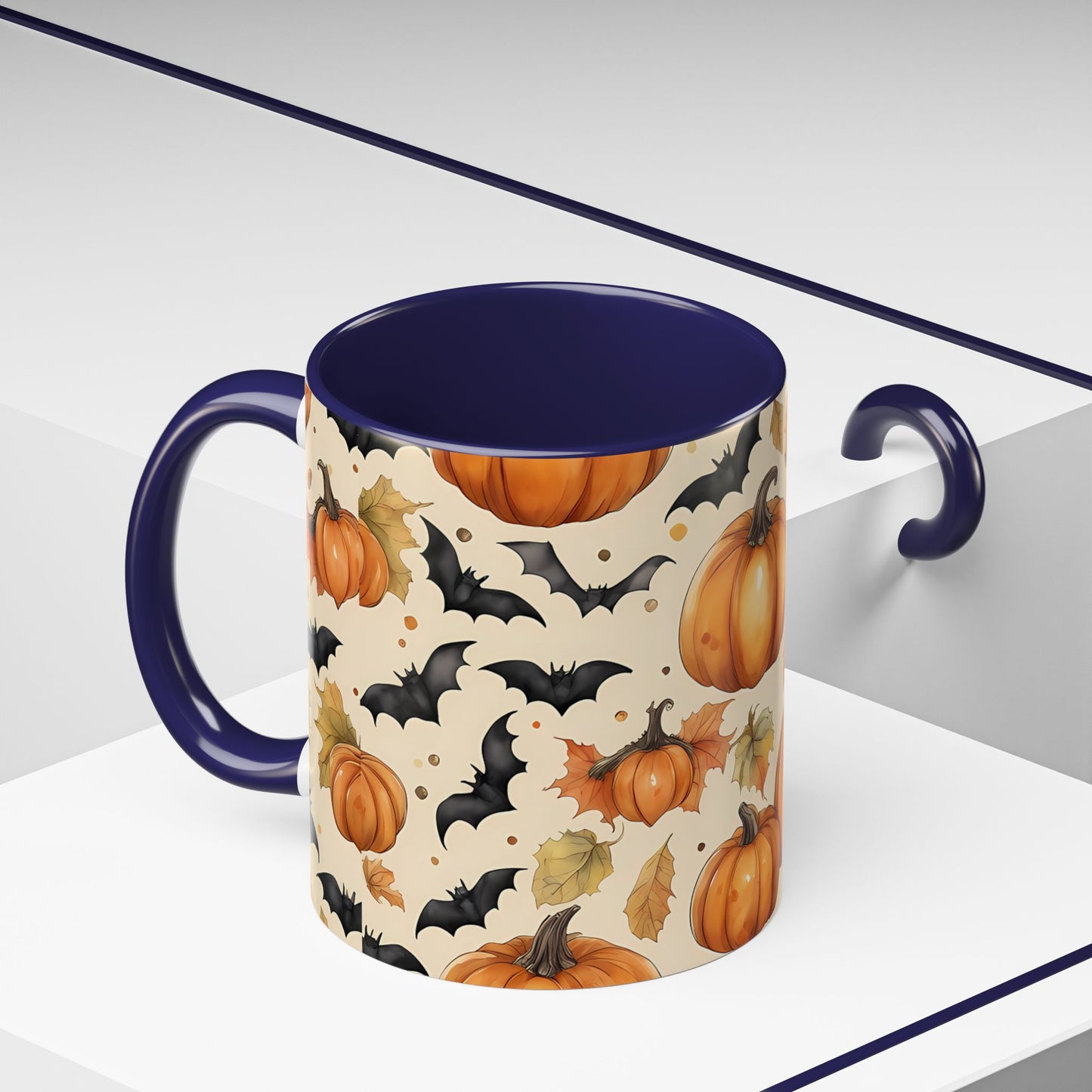 Pumpkin Halloween Coffee Mug, Fall Decor Mugs, Spooky Halloween Gifts, Autumn Drinkware, Seasonal Coffee Cups