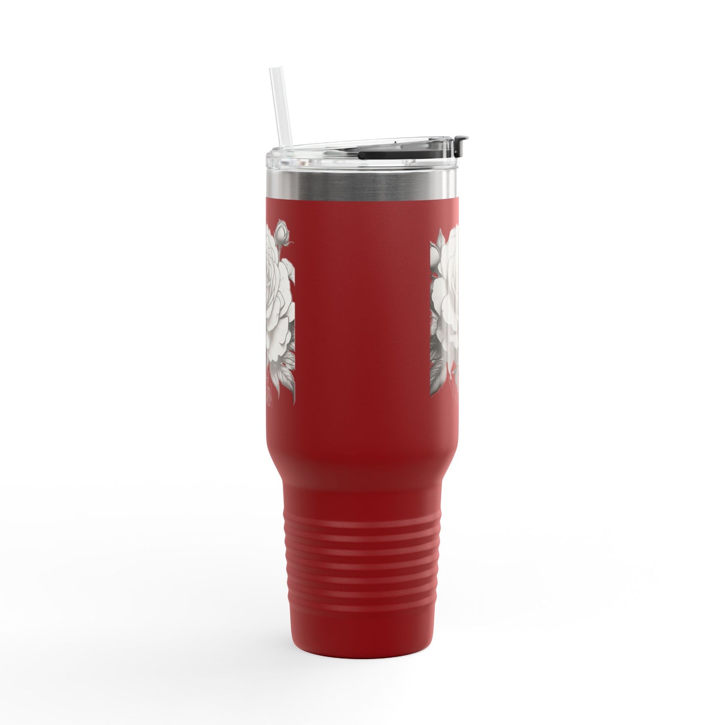Stylish Insulated Travel Mug with Floral Design, 40oz Coffee Cup, Perfect for Road Trips, Gifts for Her, Eco-Friendly Drinkware