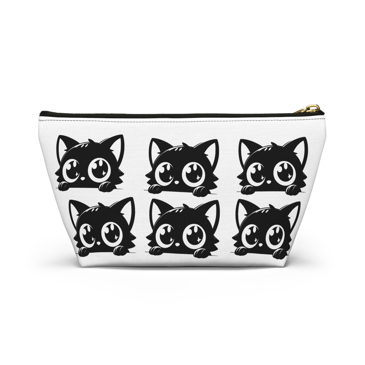 Cute Cat Accessory Pouch, Makeup Bag, Zipper Pouch, Gift for Cat Lovers, Organizer for School, Travel Essentials