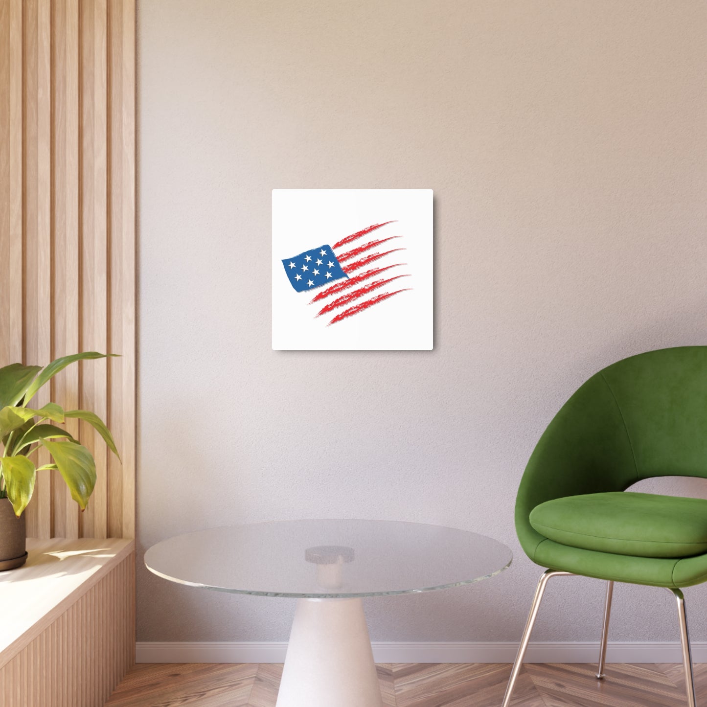 Patriotic Metal Art Sign, Rustic Decor for Home, Wall Art for Independence Day, Memorial Day, Veteran's Day, Gifts for Patriots