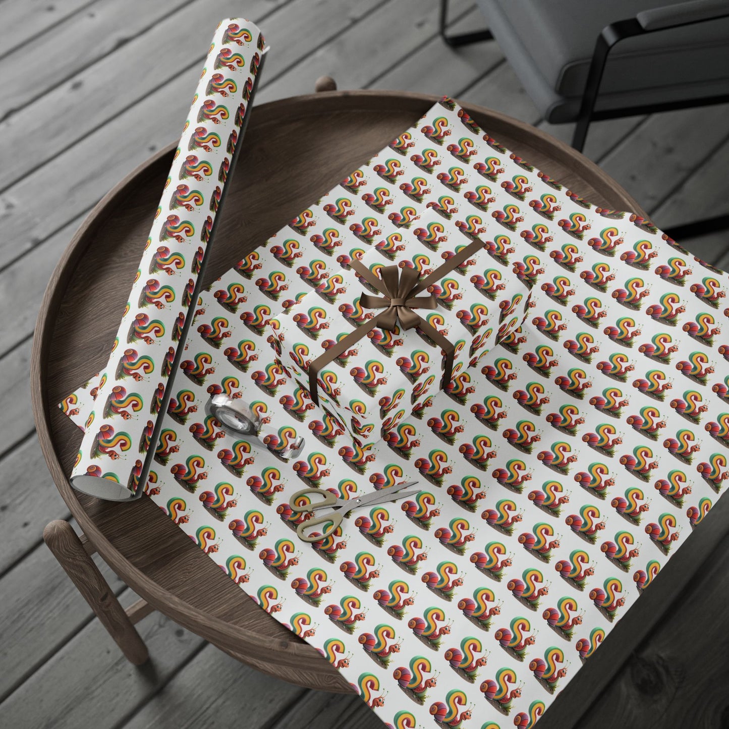 Colorful Snail Wrapping Paper, Fun Holiday Gift Wrap, Creative Present Wrap, Cute Party Supply, Eco-Friendly Wrapping