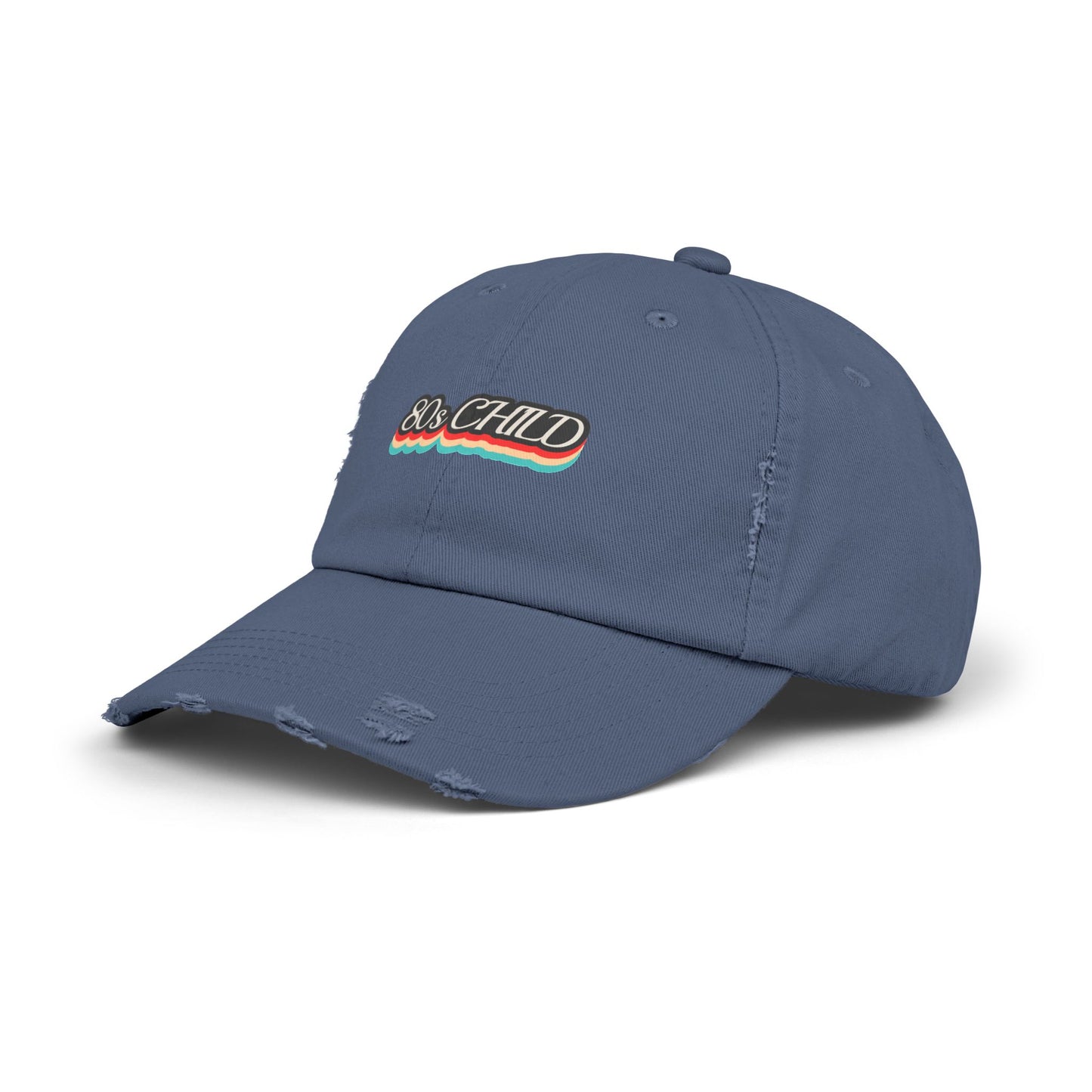 Unisex Distressed Cap- 80s child