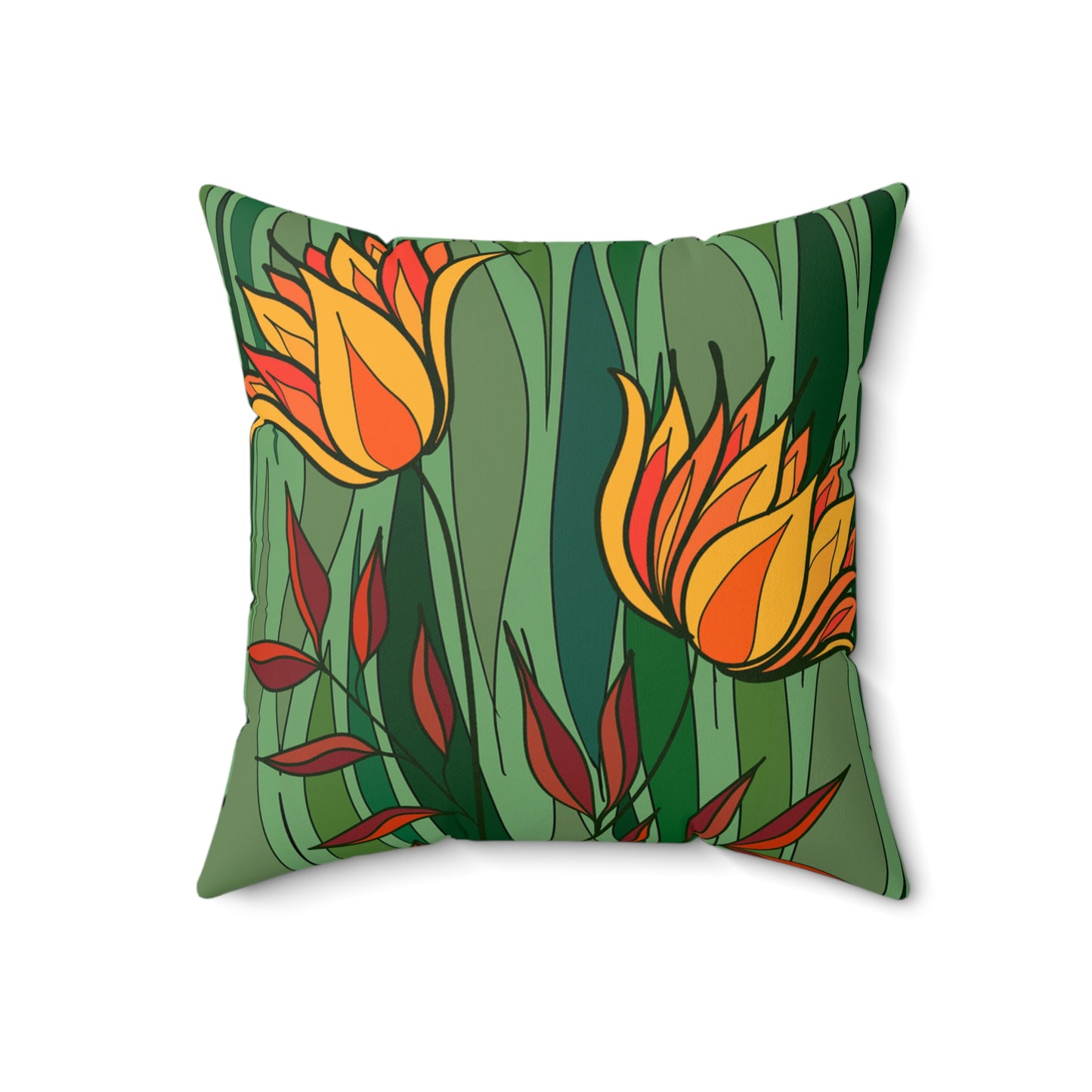 Spun Polyester Square Pillow