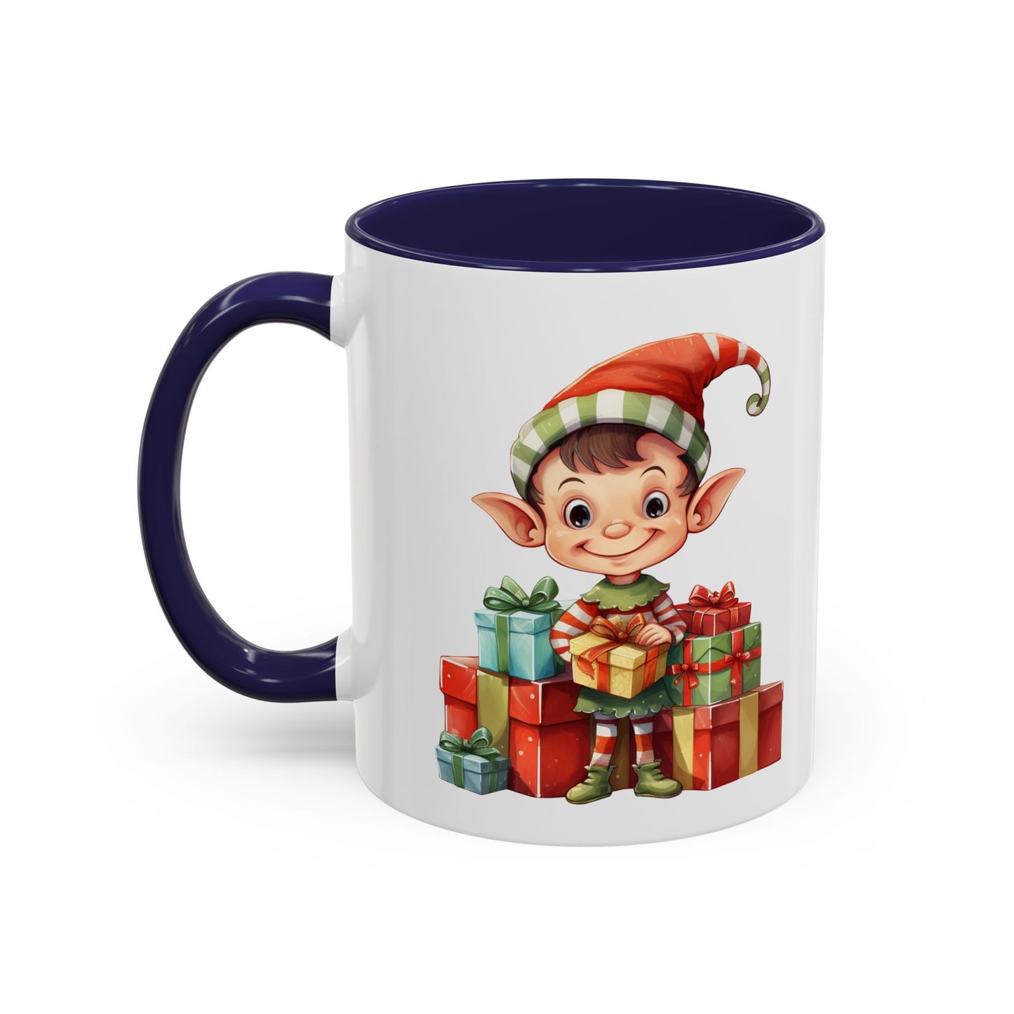 Holiday Elf Coffee Mug - Festive Gift Mug, Christmas Decor, Cute Elf Mug, Coffee Lover Gift, Winter Holiday Drinkware