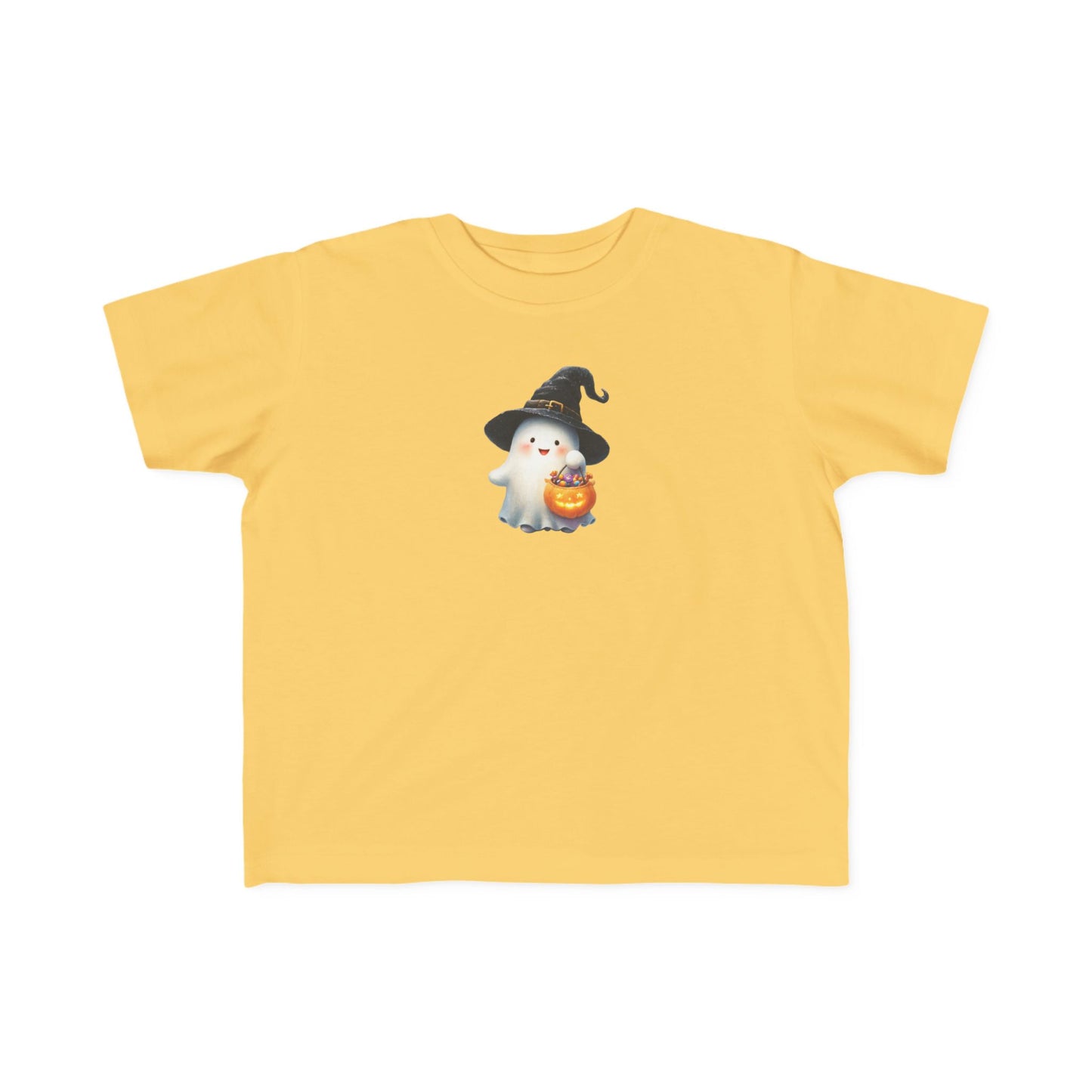 Adorable Halloween Toddler Tee, Cute Ghost Design, Kids Halloween Outfit, Witch Hat Shirt, Toddler Costume Top