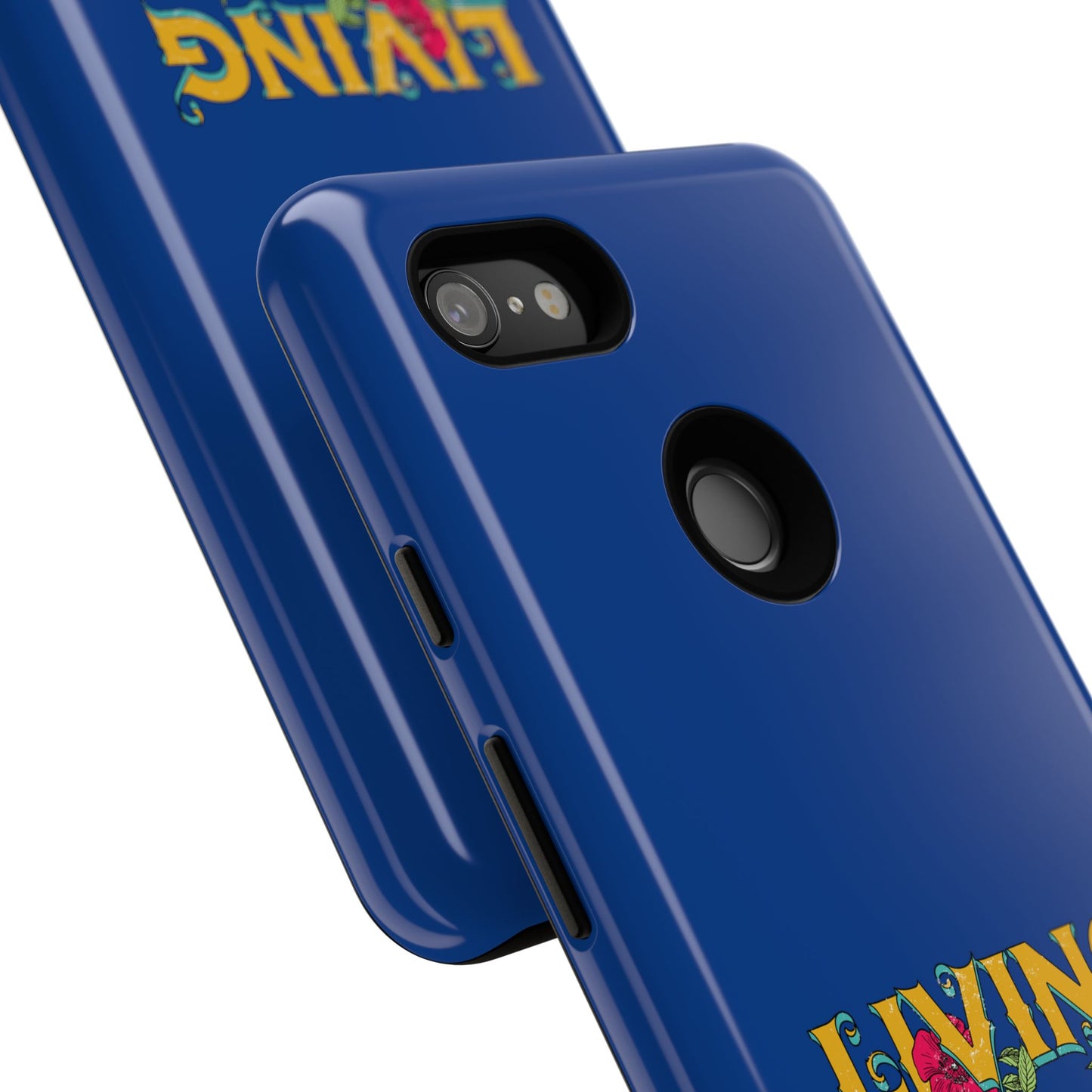 Living the Dream Phone Case, Floral Phone Cover, Tough Phone Case, Inspirational Gift, Boho Style Accessory, Dreamer Case