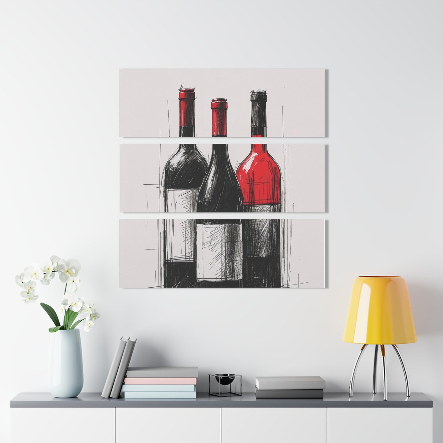 Wine Bottle Acrylic Prints Triptych, Rustic Wall Art, Home Decor, Perfect Gift for Wine Lovers, Bar Decor, Kitchen Art
