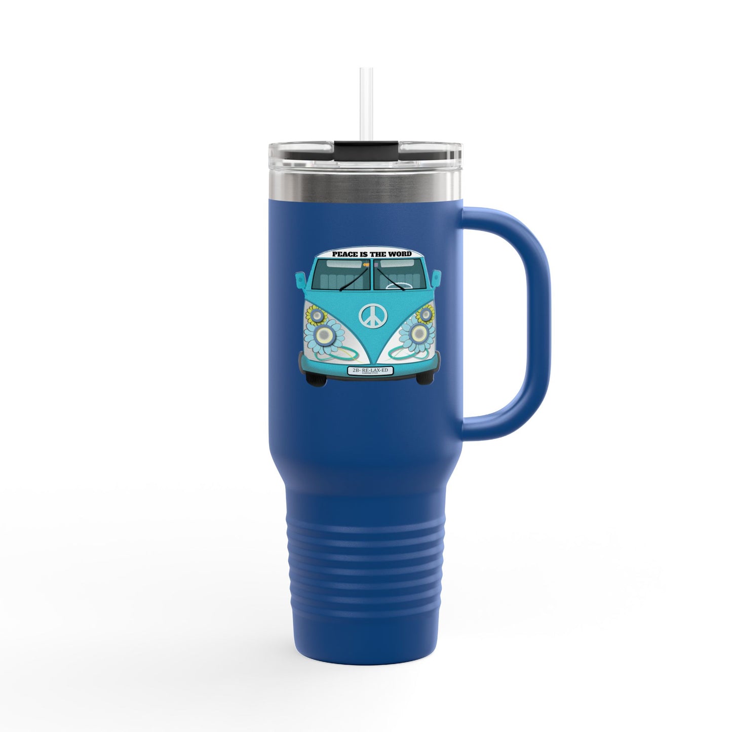 Vintage Van Insulated Travel Mug, Coffee Mug, Tea Tumbler, Road Trip Gift, Eco-Friendly Travel Cup