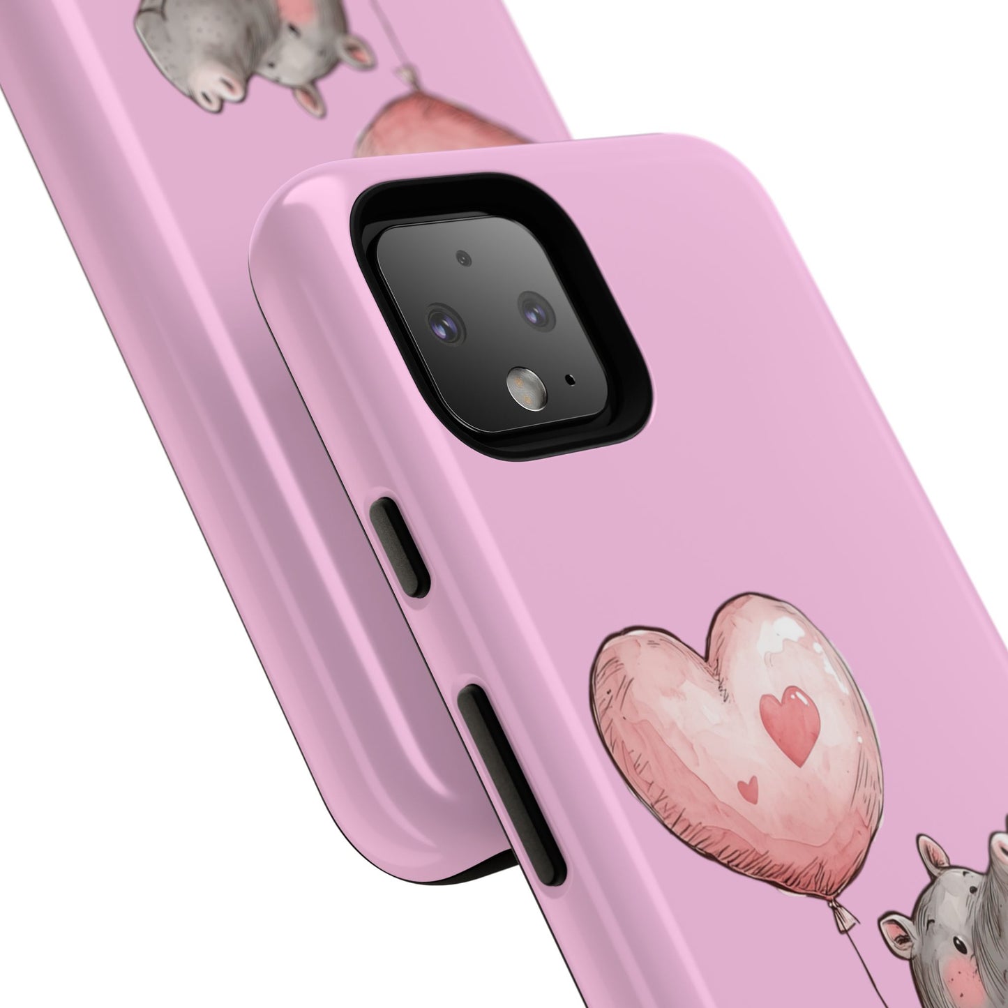Cute Hippo Phone Case | Good Vibes, Gift for Friends, Cute Phone Accessories, Animal Lover Gift, Happy Phone Cover