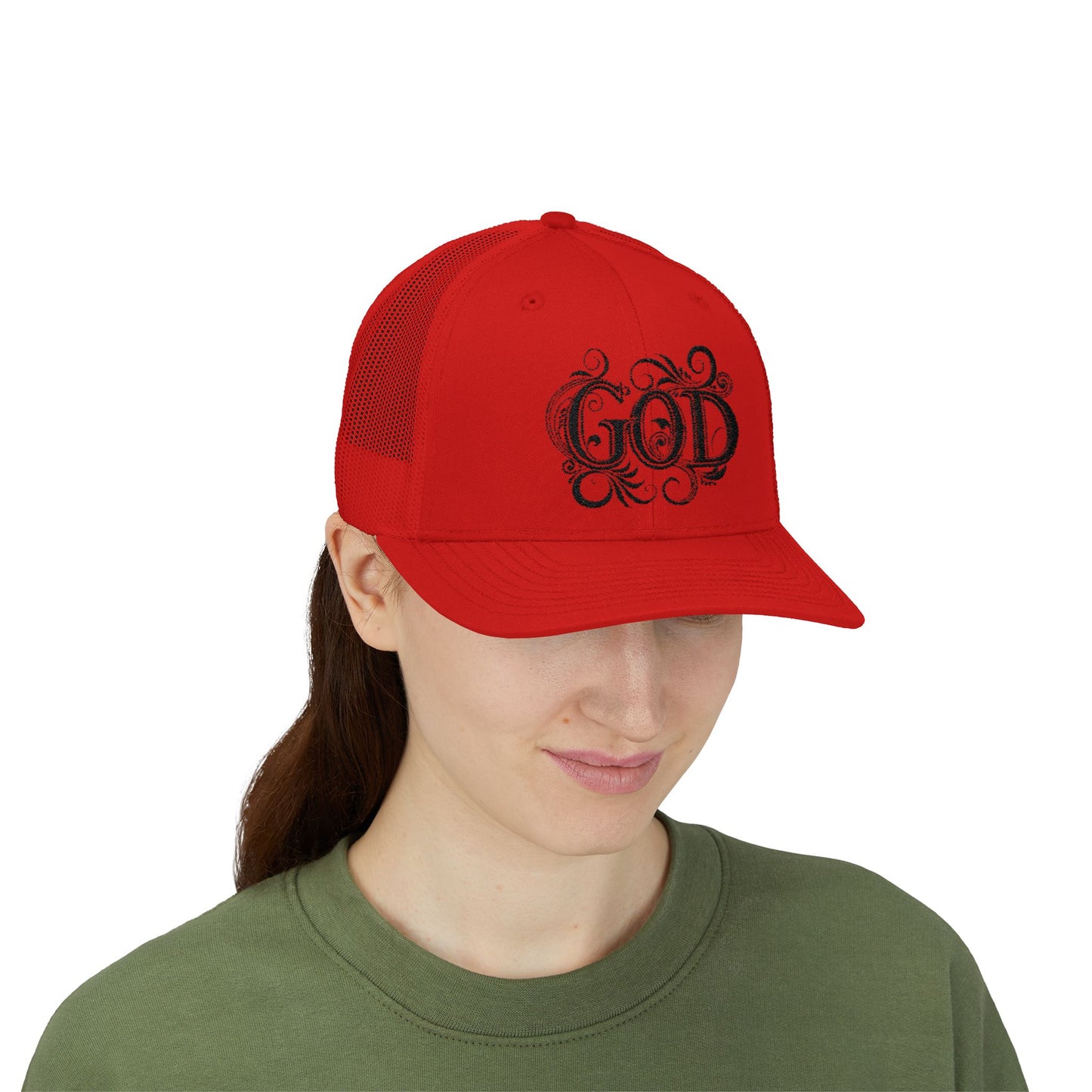 Divine Faith Snapback Trucker Cap - Spiritual Fashion, God Theme hat, Outdoor Style, Gift for Believers, Casual Wear