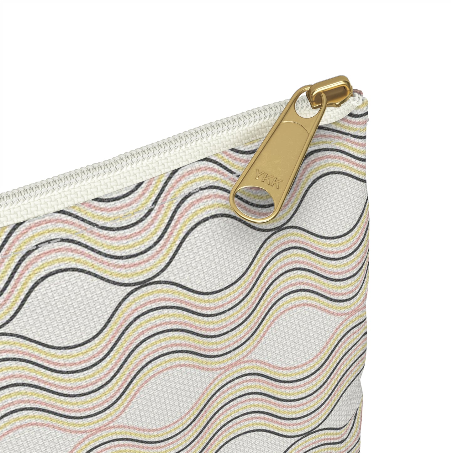 Wavy Pattern Accessory Pouch - Stylish Makeup Bag, Travel Organizer, Gift Idea, Modern Clutch, Storage Case