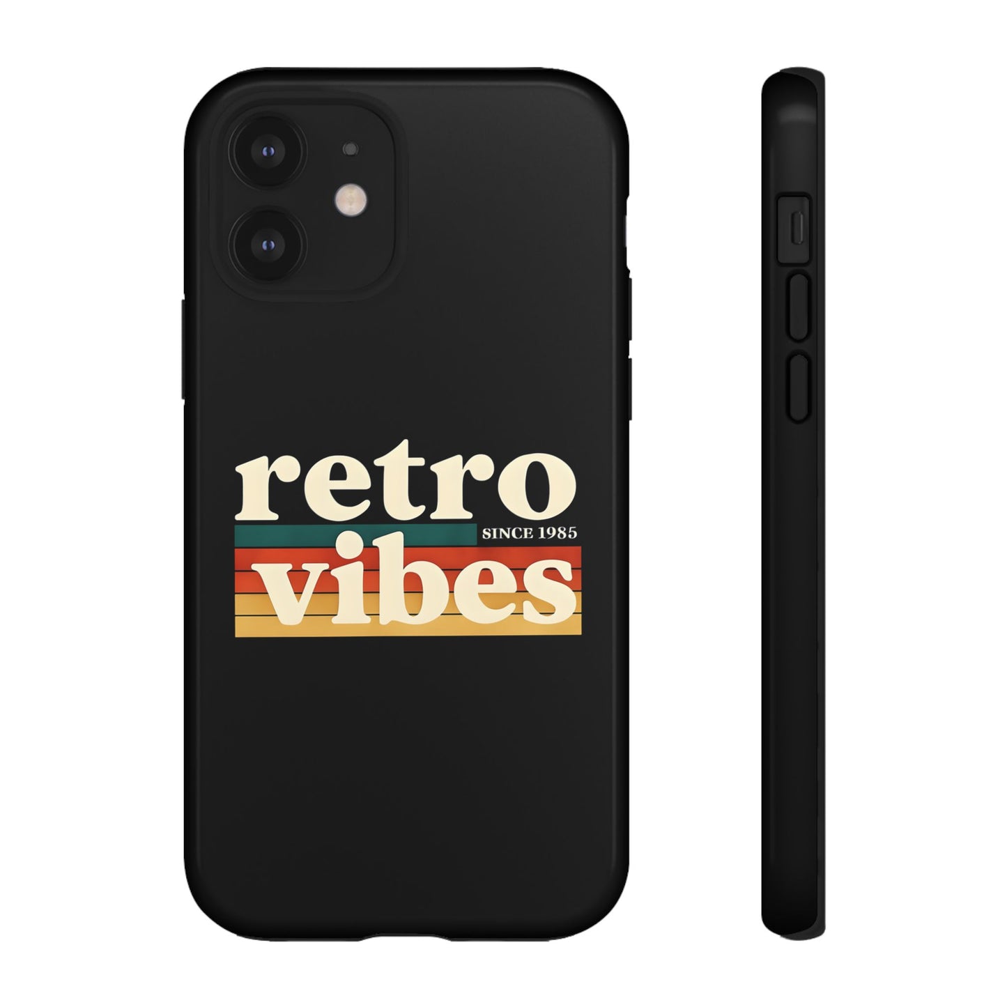 Retro Vibes Phone Case, Tough Phone Cover, Vintage Style Case, Gift for Music Lovers, Retro Aesthetic Accessory