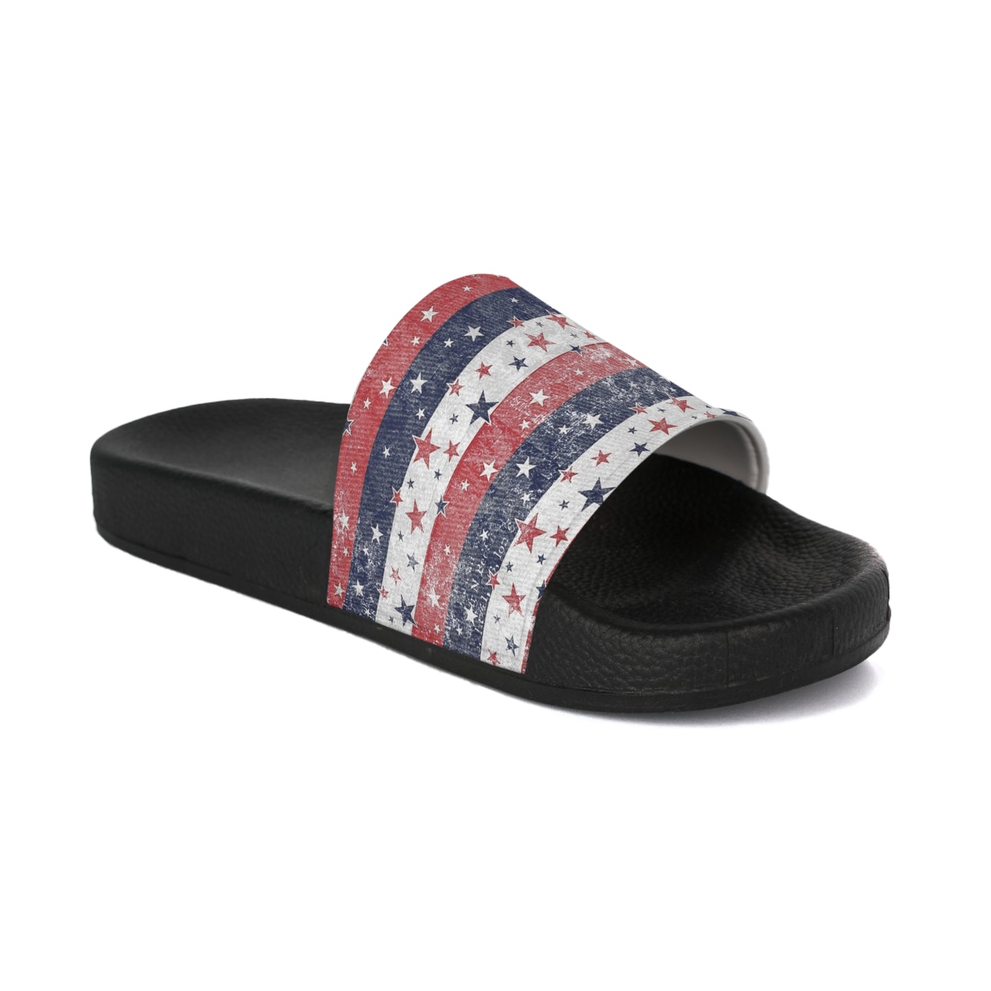 Patriotic Men's Slide Sandals, Summer Footwear, Independence Day Sandals, Casual Slides, Fourth of July Gift