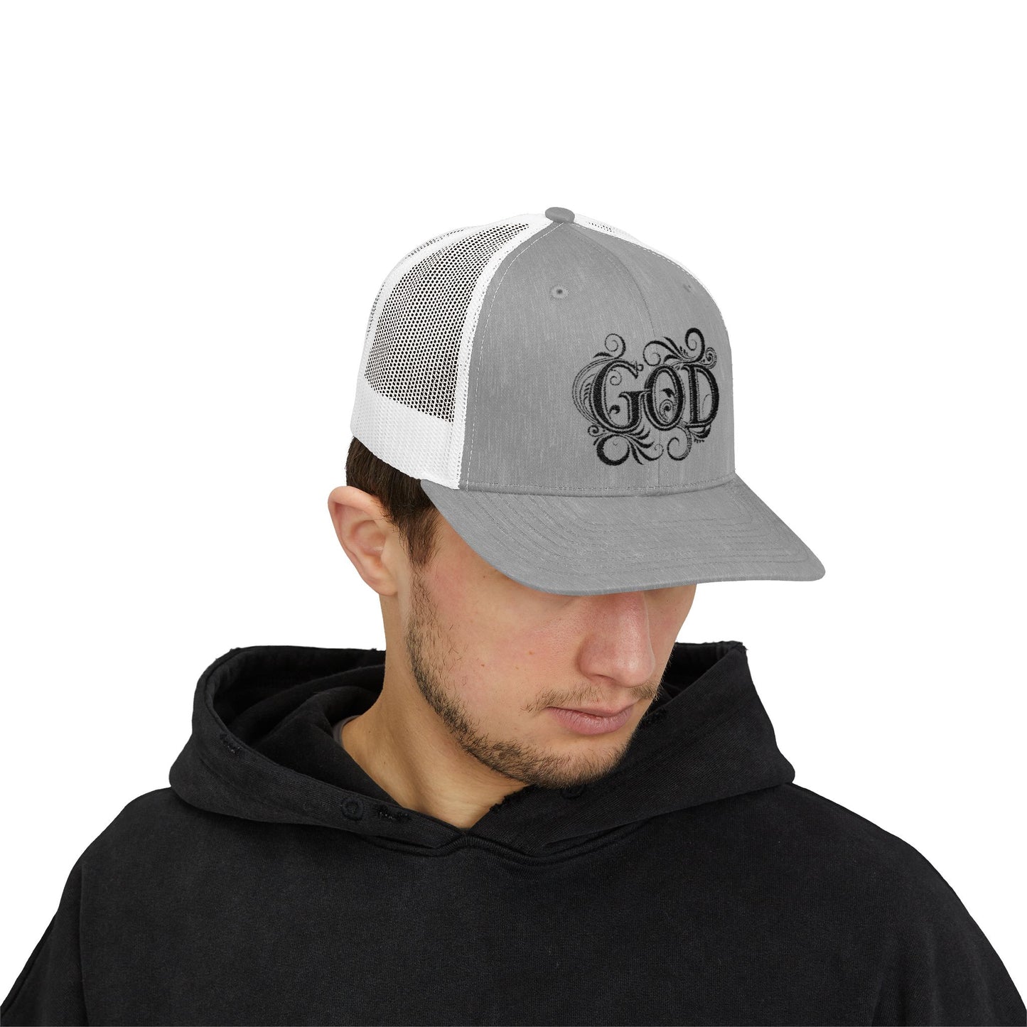 Divine Faith Snapback Trucker Cap - Spiritual Fashion, God Theme hat, Outdoor Style, Gift for Believers, Casual Wear