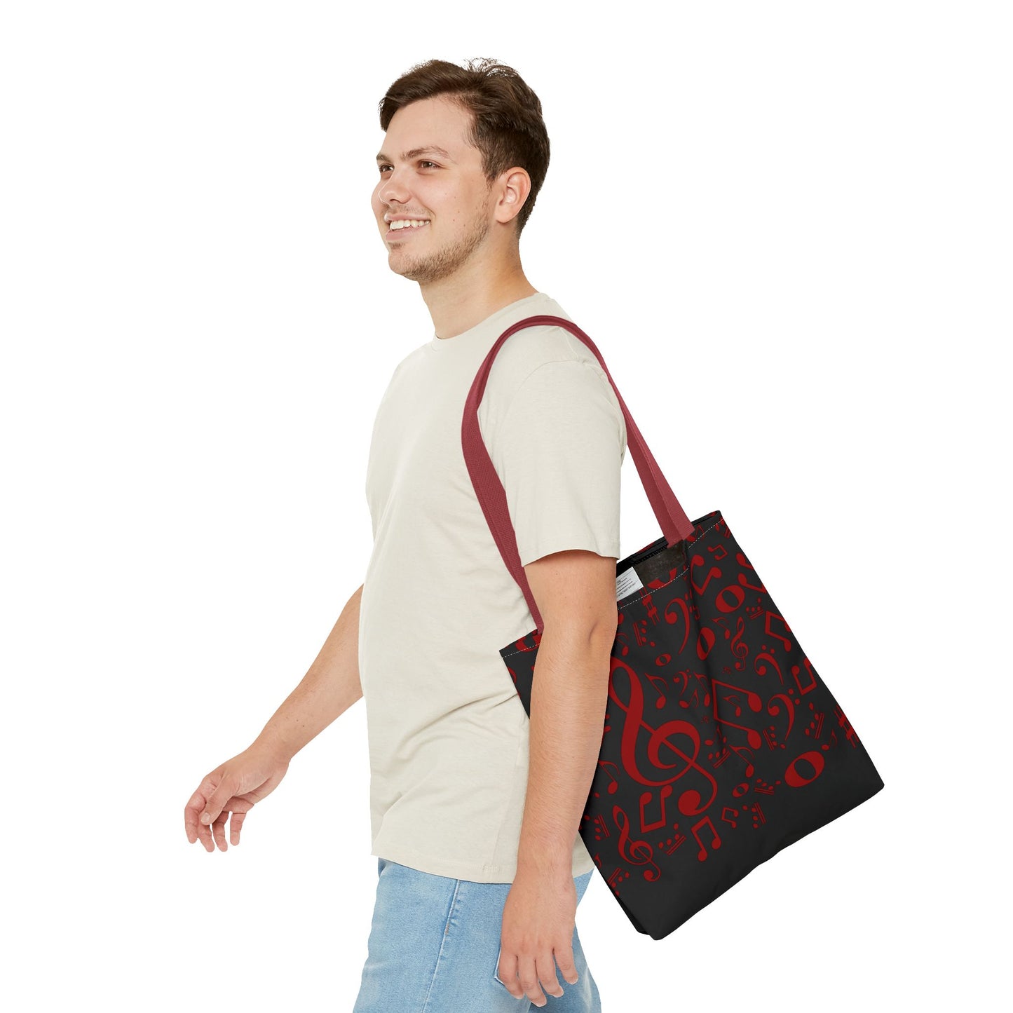 Stylish Music Note Tote Bag, Musical Gifts for Musicians, Eco-Friendly, Concert Accessories, Everyday Use, Unique Gift Idea