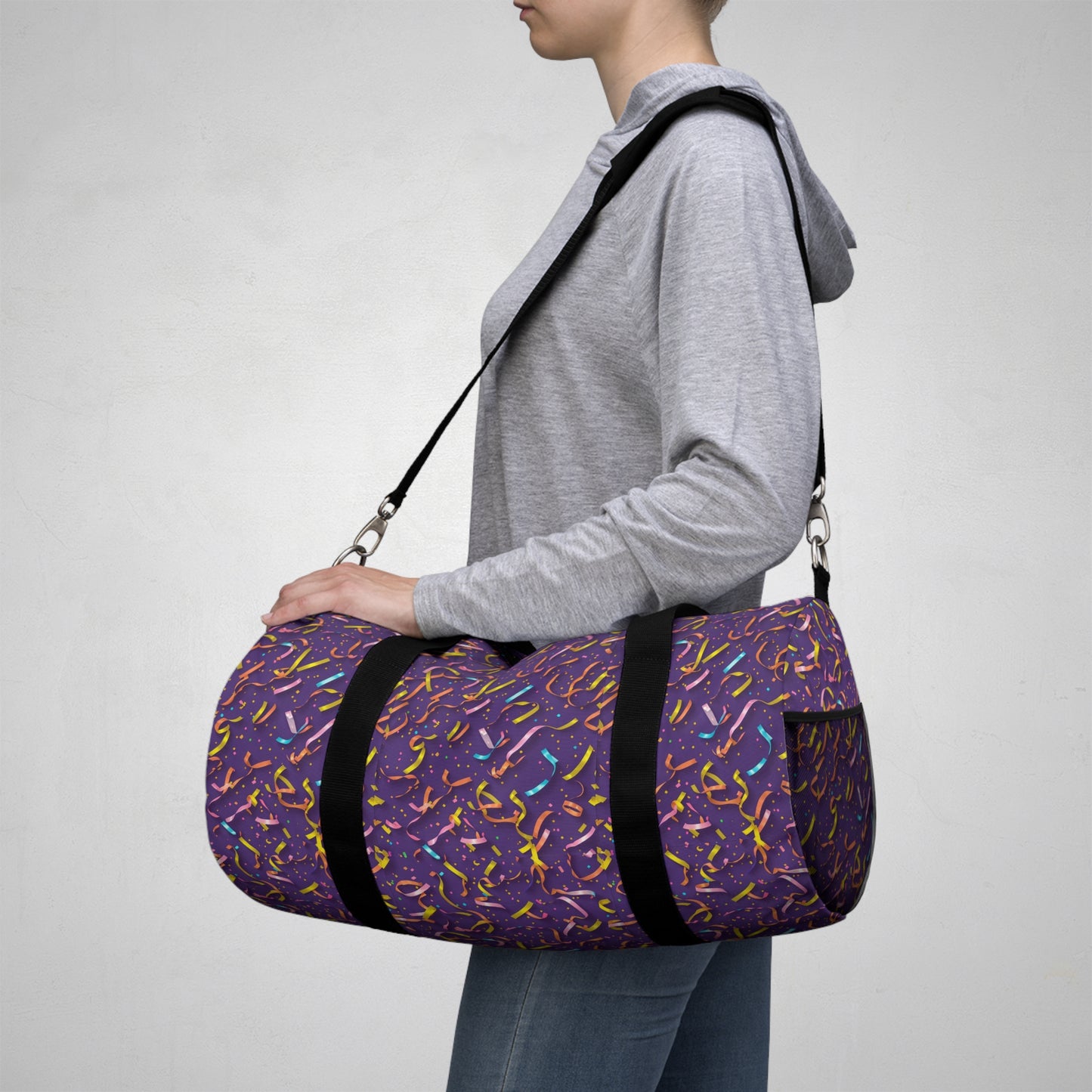 Playful Pattern Duffel Bag - Gym, Travel, Weekend Getaway, Sports, Colorful Luggage