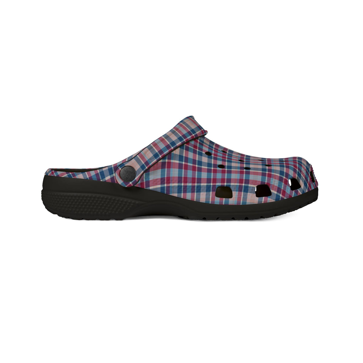 Plaid EVA Foam Clogs — Lightweight Comfortable Garden & Casual Shoes