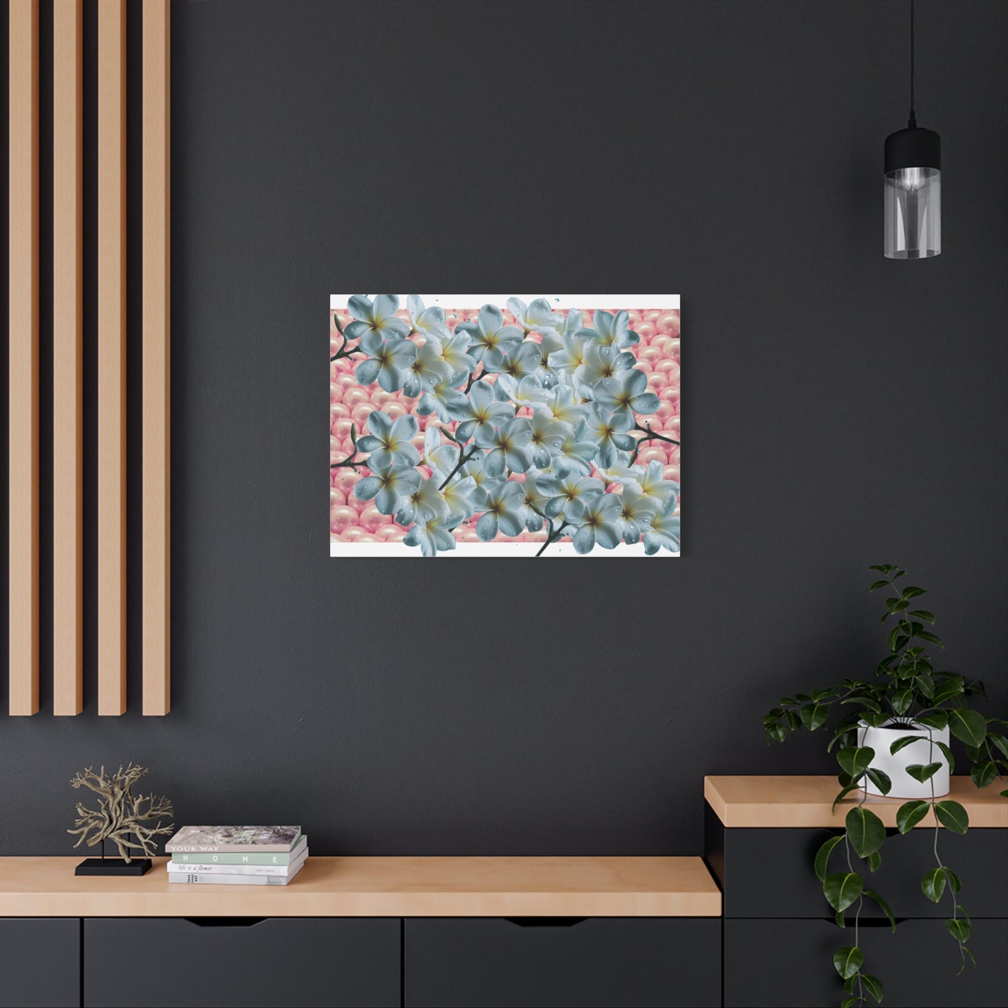 Floral Canvas Art Print - Elegant Home Decor, Botanical Wall Art, Gift for Her, Mother's Day Decoration, Vibrant Flower Artwork