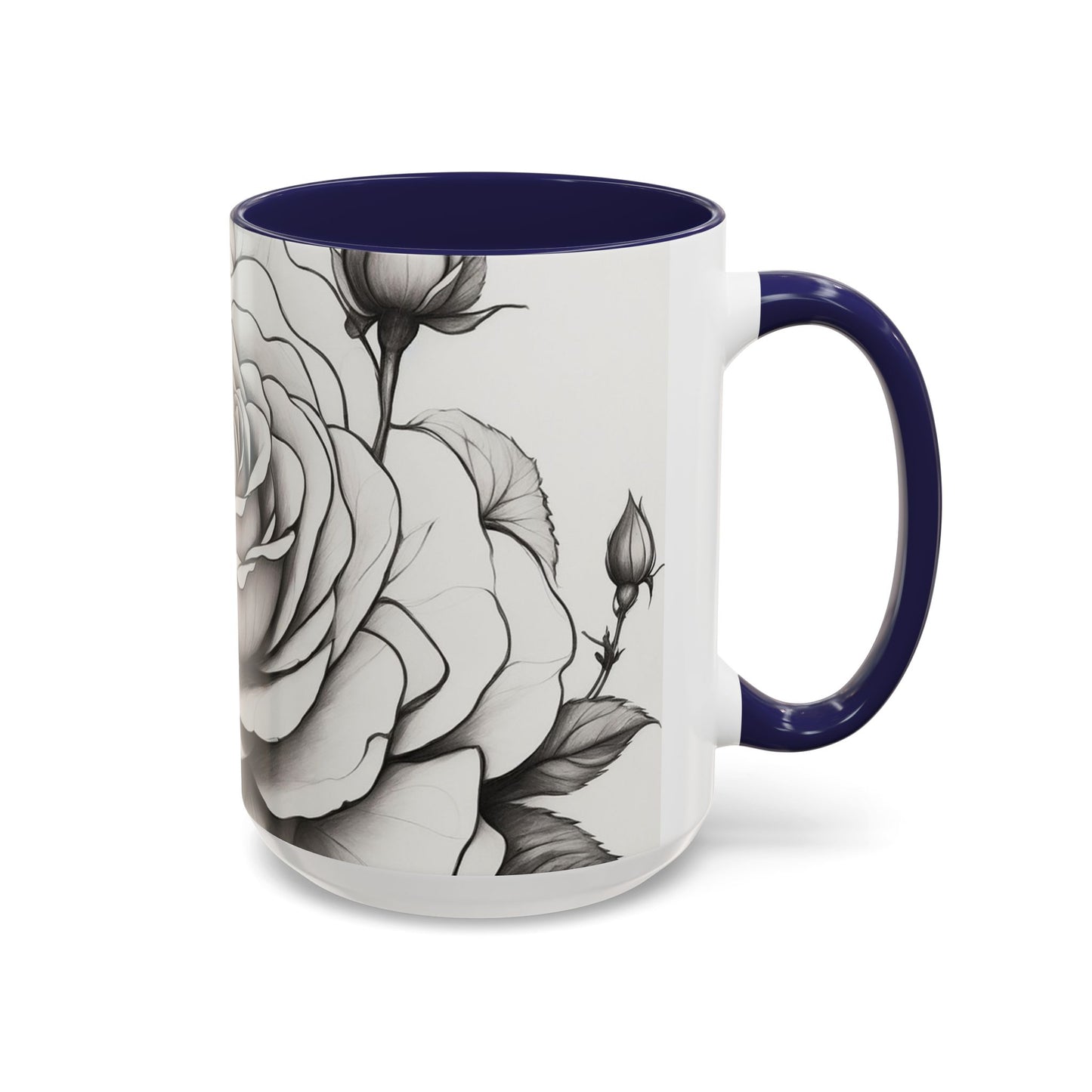 Elegant Floral Coffee Mug - Perfect Gift for Flower Lovers, Mother's Day, Birthdays, Home Decor, Office Use