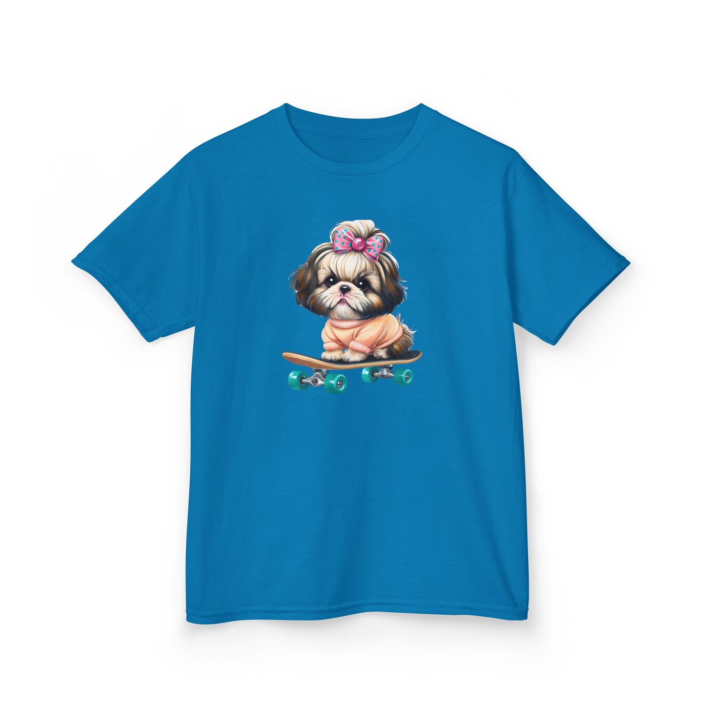 Cute Puppy Skateboard Kids Tee