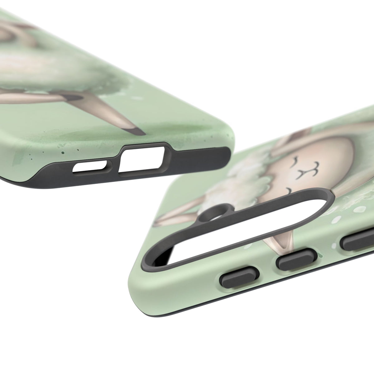 Cute Yoga Sheep Phone Case — Pastel Lamb Ballerina Protective Cover