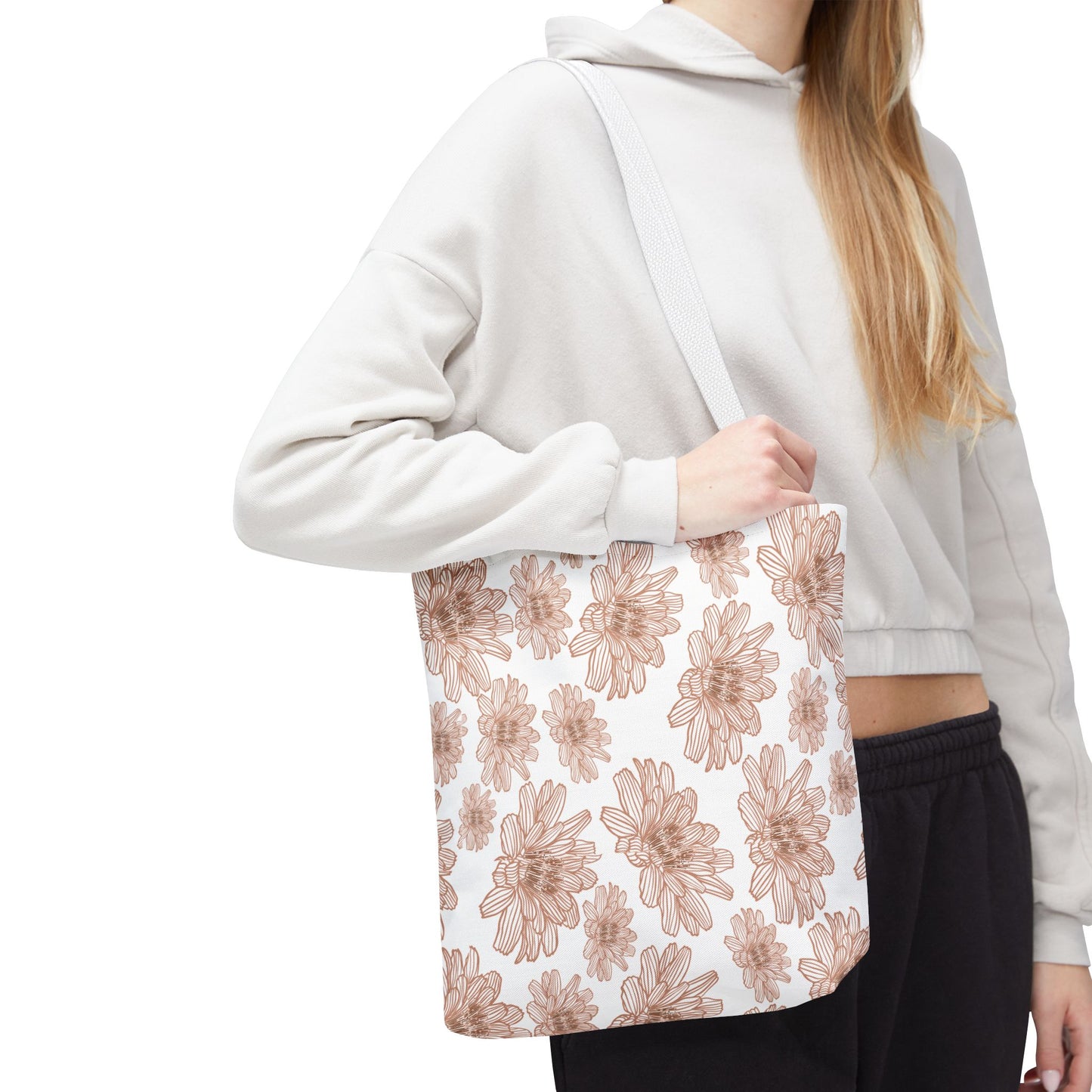 Floral Tote Bag | Stylish Reusable Shopping Bag | Eco-Friendly Gift | Beach, Gym, Grocery, Travel, Market