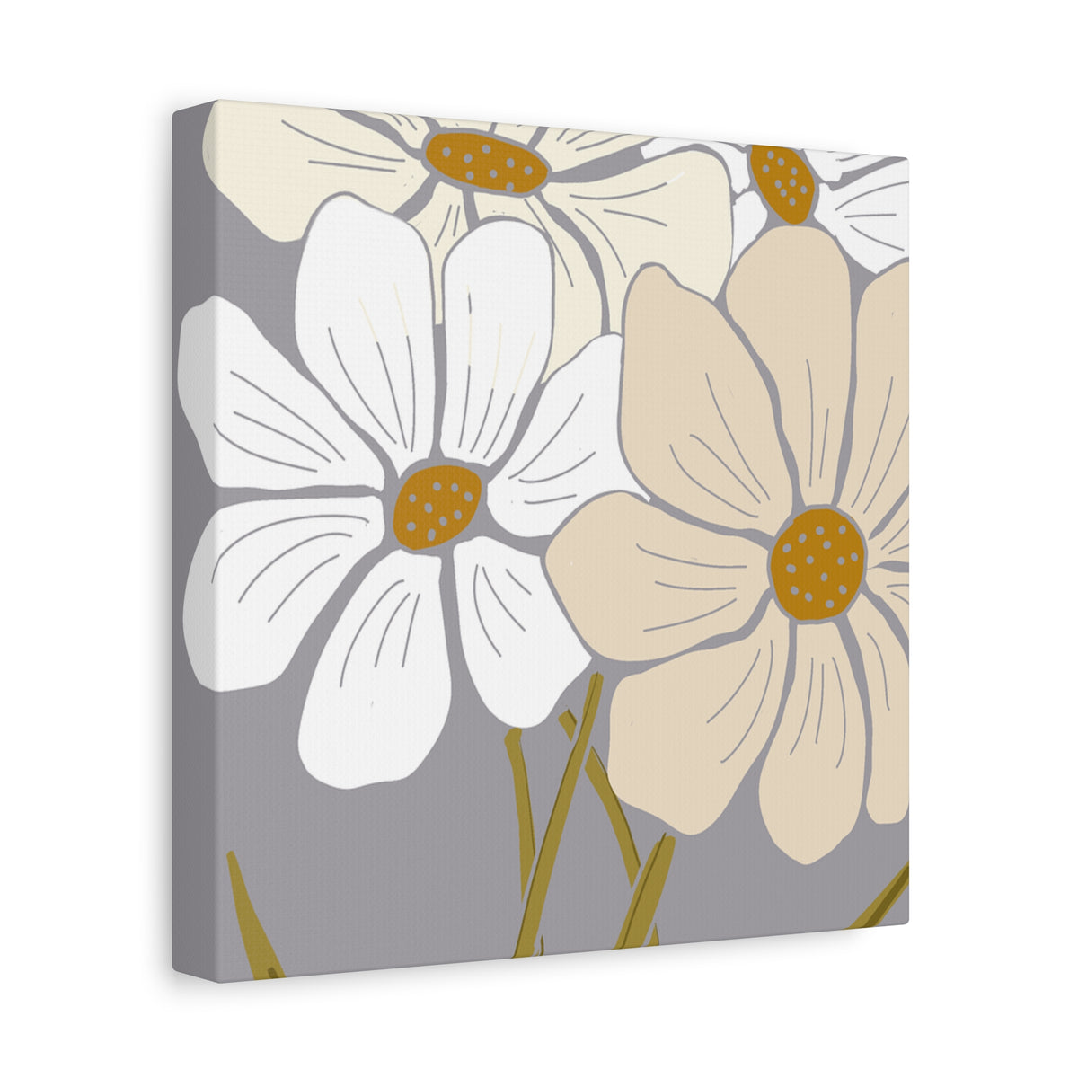 Copy of Copy of Matte Canvas, Stretched, 1.25" Tulips Pink and Purple Flowers