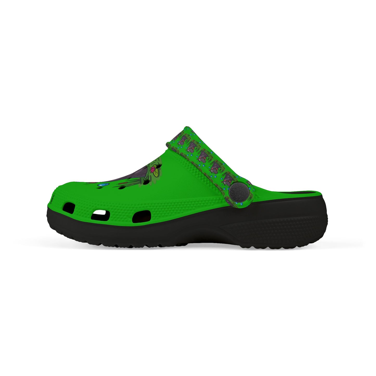 Hippo-Themed Kid's EVA Foam Clogs - Fun Waterproof Slip-Ons for Playtime, Summer, Gifts, Birthdays, Beach