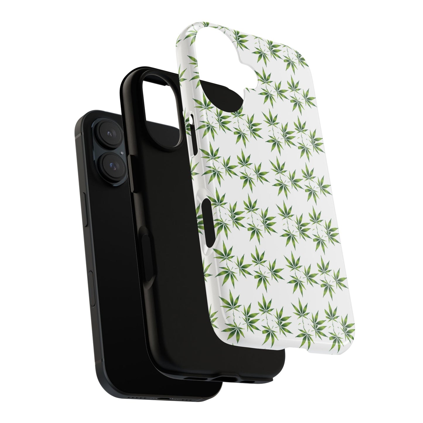 Stylish Phone Case with Cannabis Leaf Design, Durable Phone Cover, Gift for Stoner Friends, Unique Phone Accessory, Nature-Inspired Design