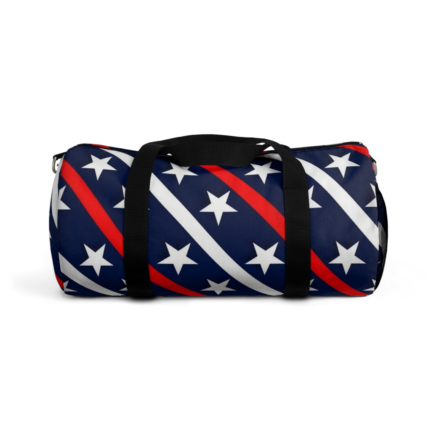 Patriotic Duffel Bag for Travel, Gym, Sports, Weekend Getaways, Star-Striped Carryall, Red White Blue Gym Bag
