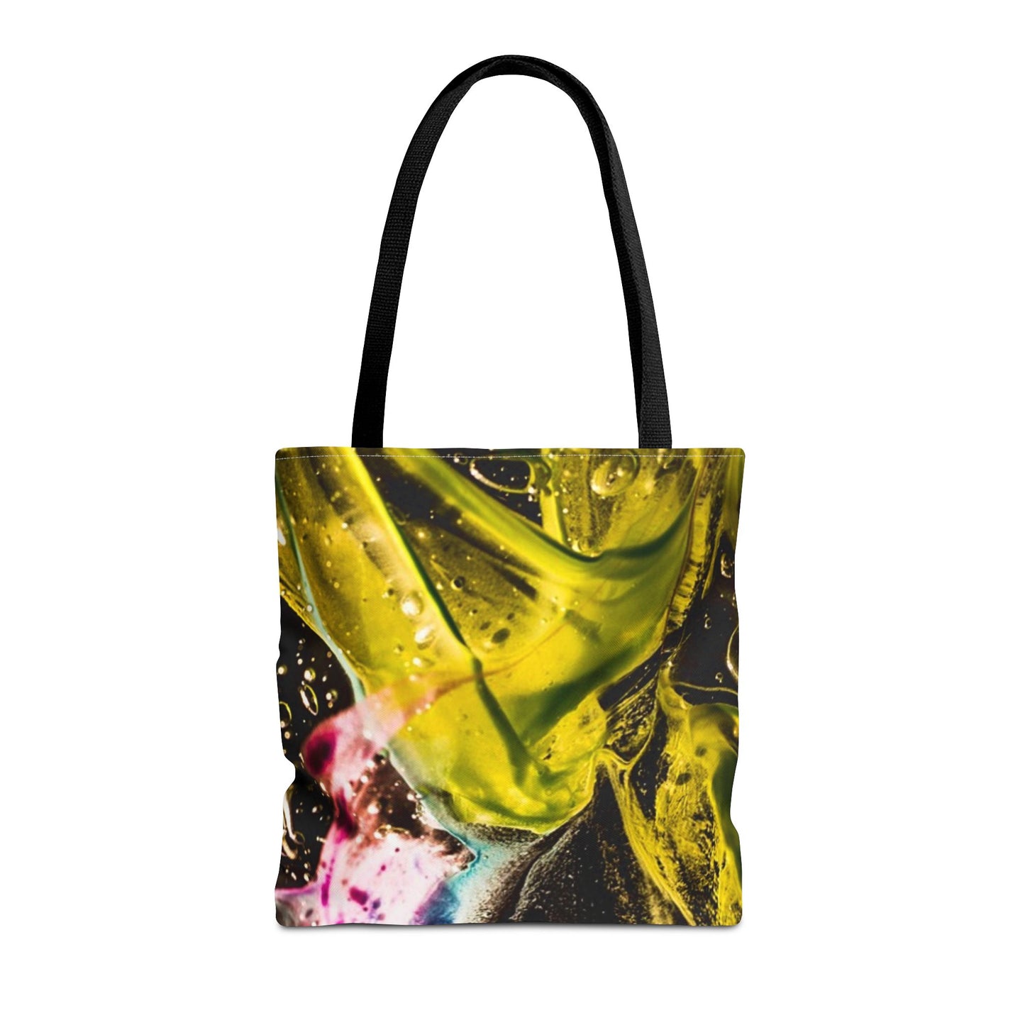 Vibrant Abstract Art Tote Bag, Colorful Reusable Shopper