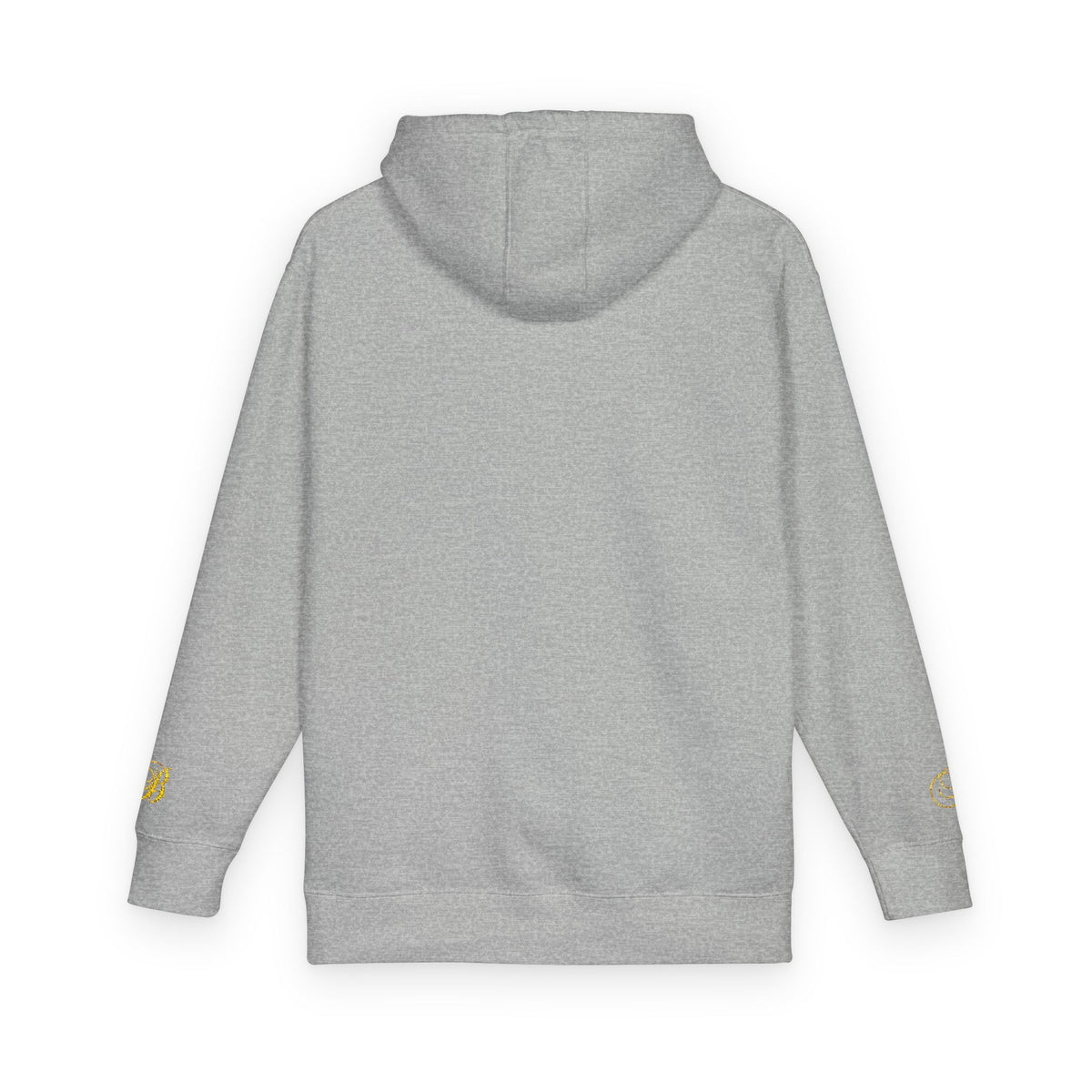 Coral Gold Floral Initial Hoodie — Monogram 'B' Casual Pullover